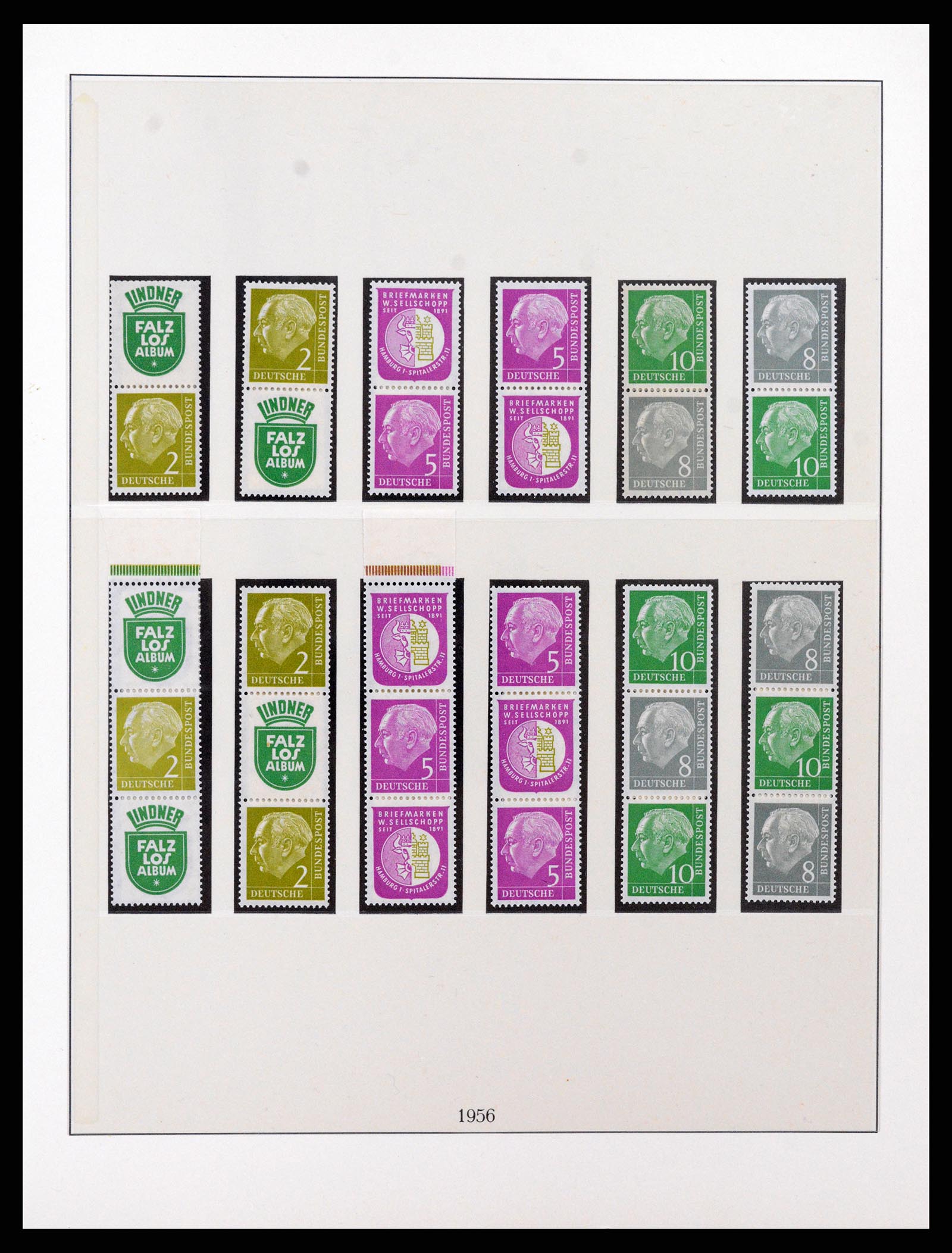 37336 002 - Postzegelverzameling 37336 Bundespost combinaties 1955-1980.