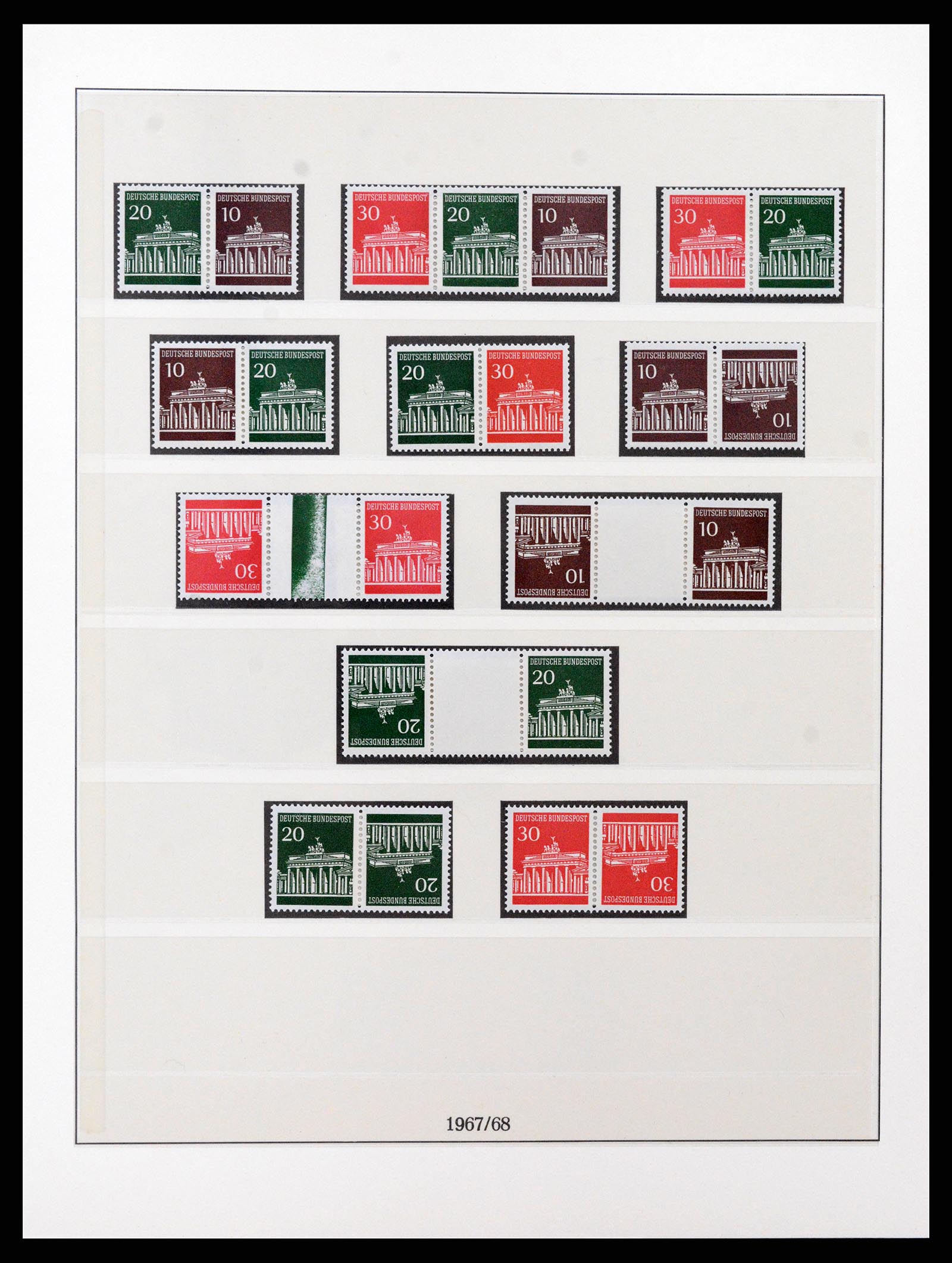 37336 007 - Stamp collection 37336 Bundespost combinations 1955-1980.