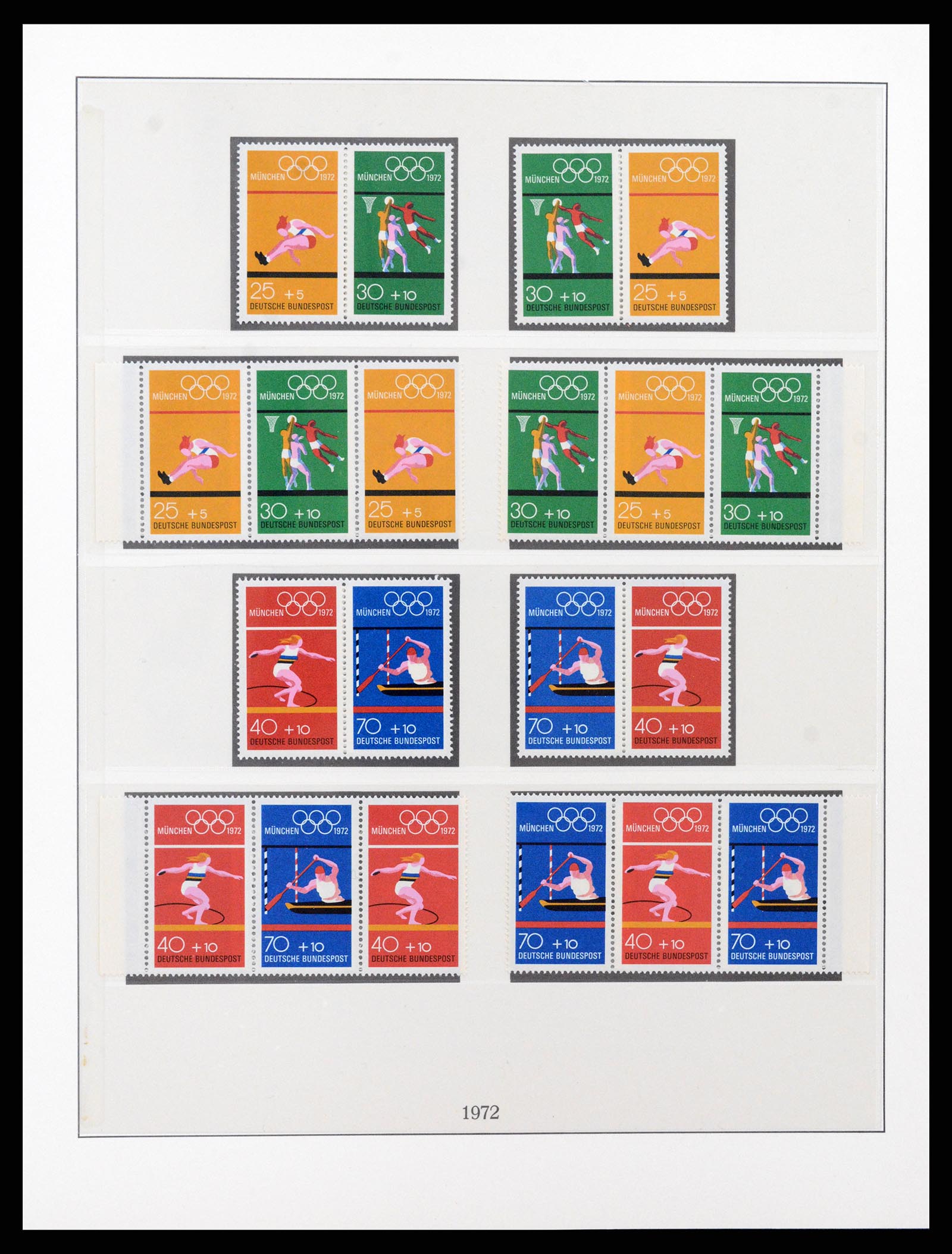 37336 009 - Postzegelverzameling 37336 Bundespost combinaties 1955-1980.