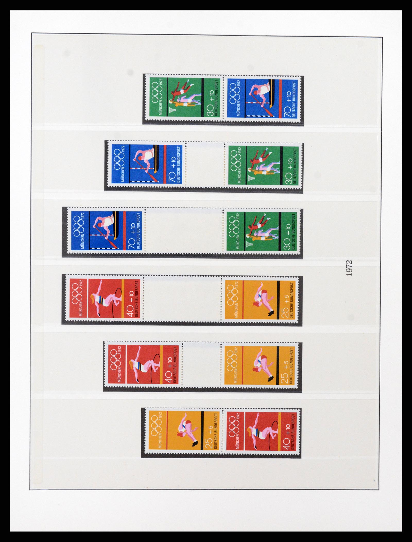 37336 010 - Postzegelverzameling 37336 Bundespost combinaties 1955-1980.