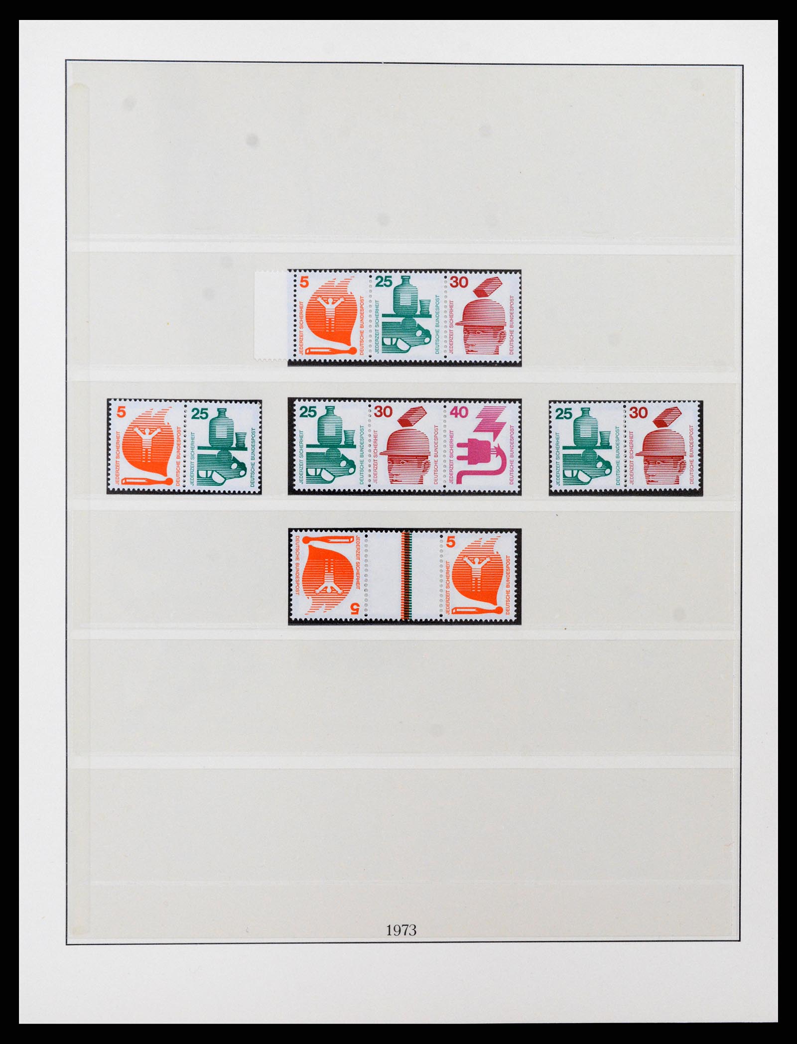 37336 011 - Postzegelverzameling 37336 Bundespost combinaties 1955-1980.