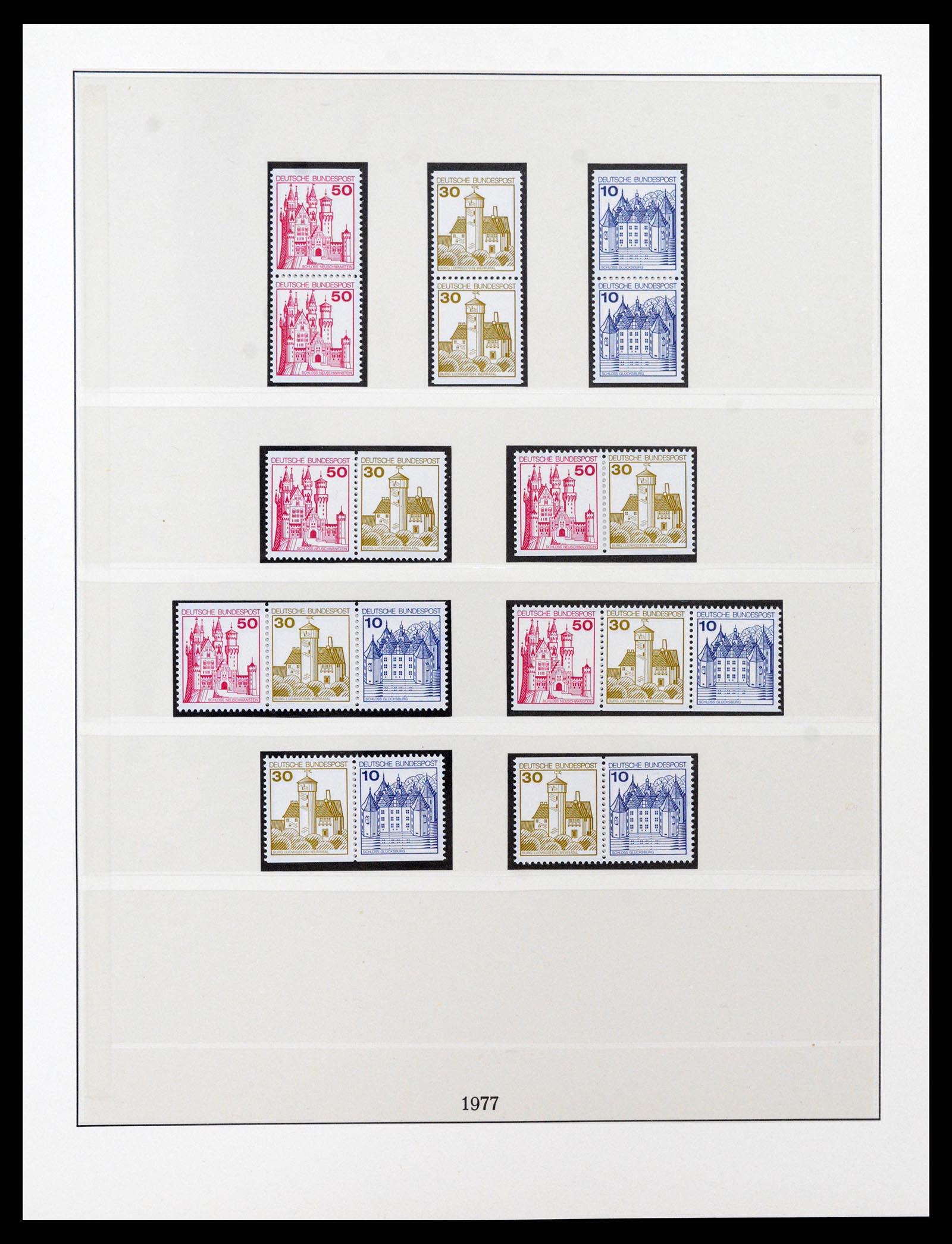 37336 013 - Postzegelverzameling 37336 Bundespost combinaties 1955-1980.