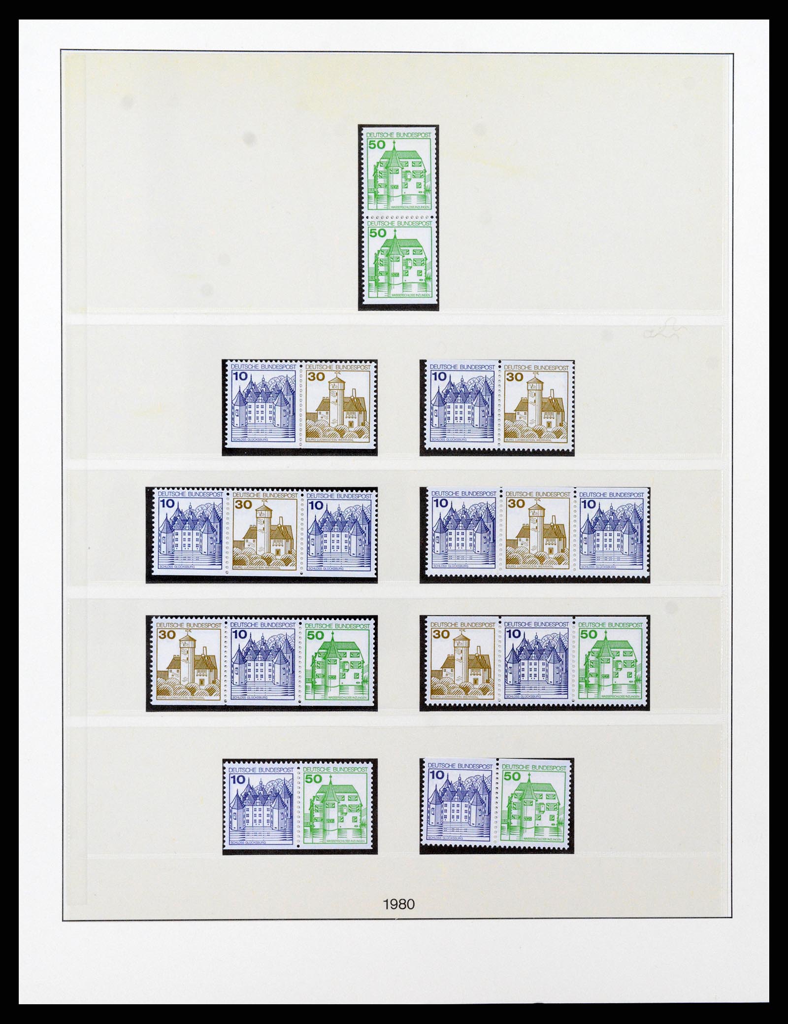 37336 016 - Postzegelverzameling 37336 Bundespost combinaties 1955-1980.