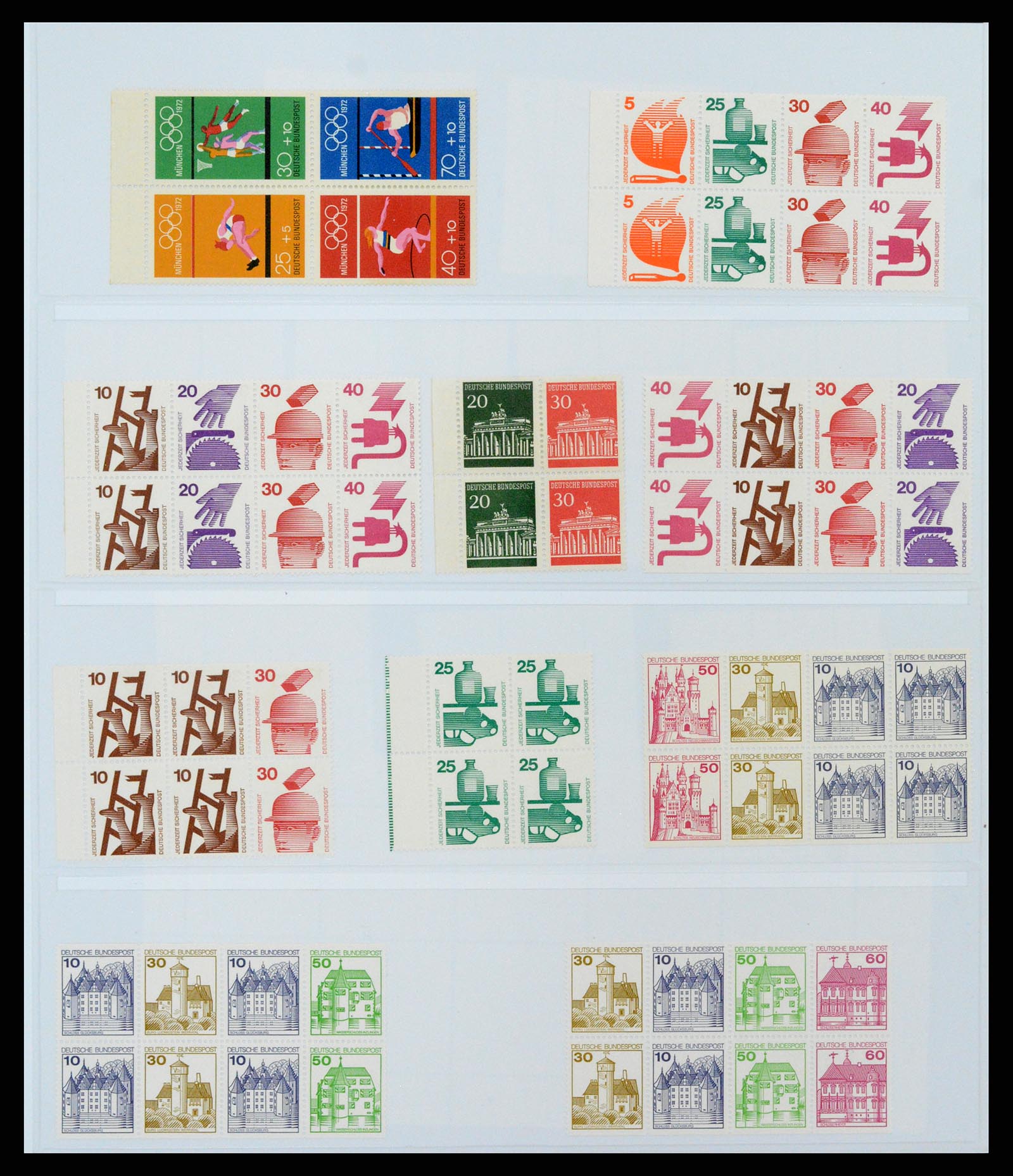 37336 019 - Postzegelverzameling 37336 Bundespost combinaties 1955-1980.