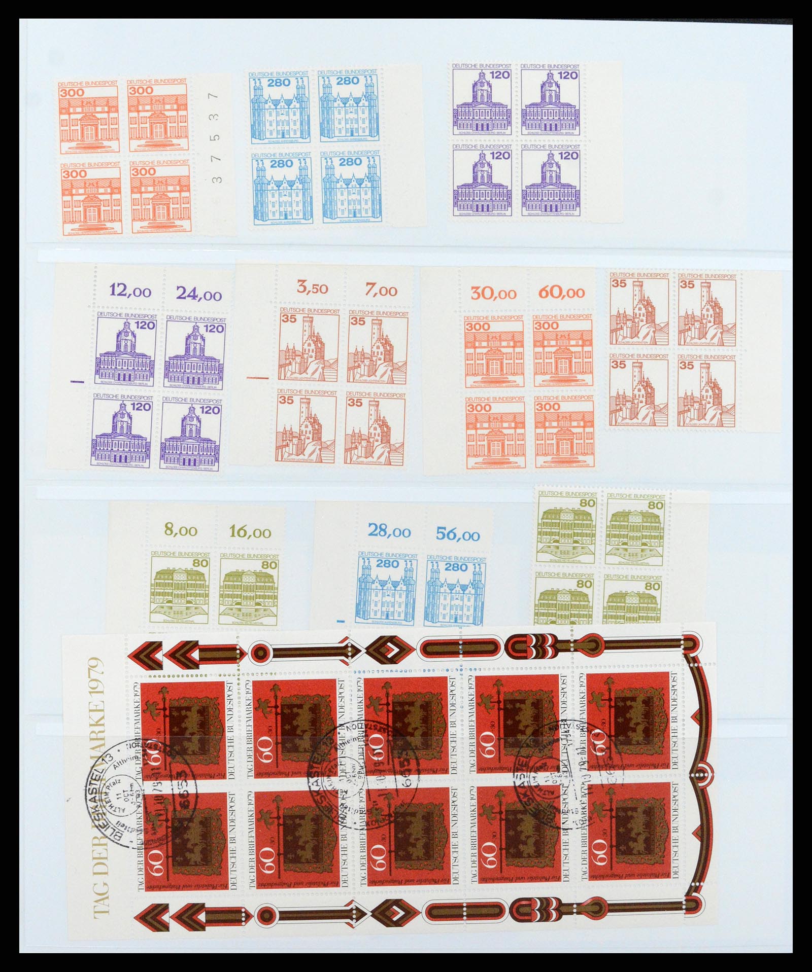 37336 020 - Postzegelverzameling 37336 Bundespost combinaties 1955-1980.