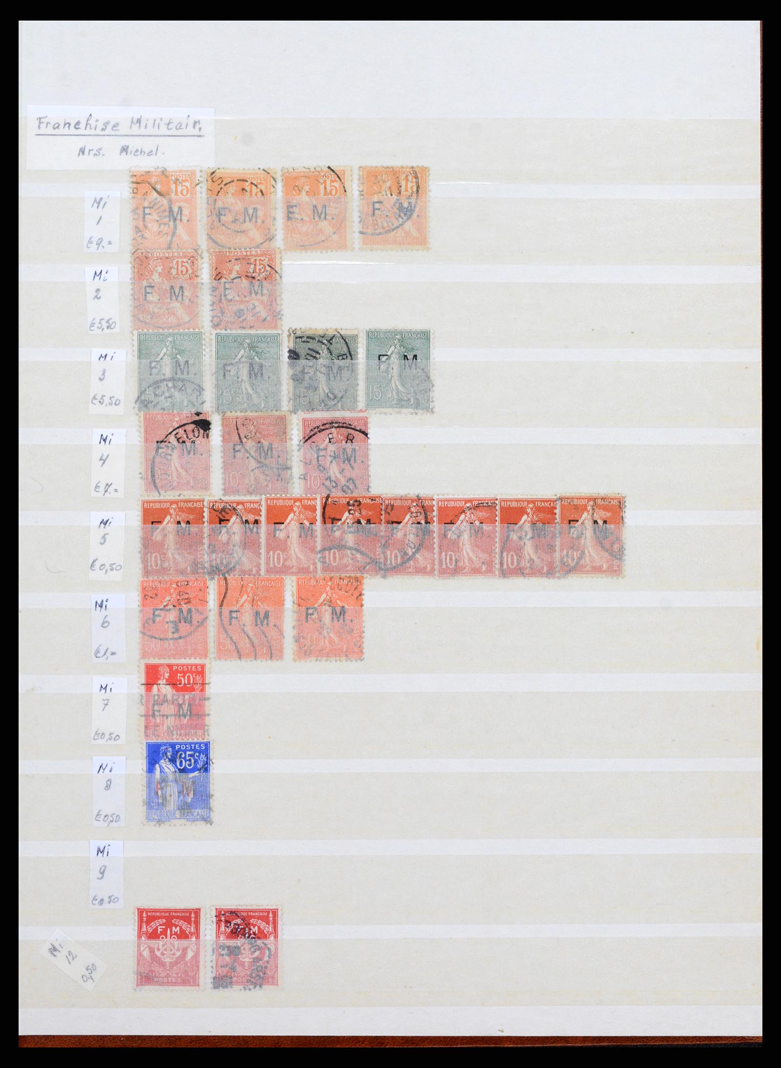 37338 001 - Postzegelverzameling 37338 Frankrijk back of the book 1863-1960.