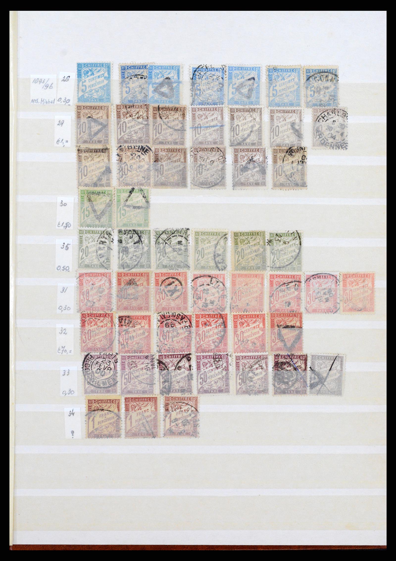 37338 003 - Postzegelverzameling 37338 Frankrijk back of the book 1863-1960.