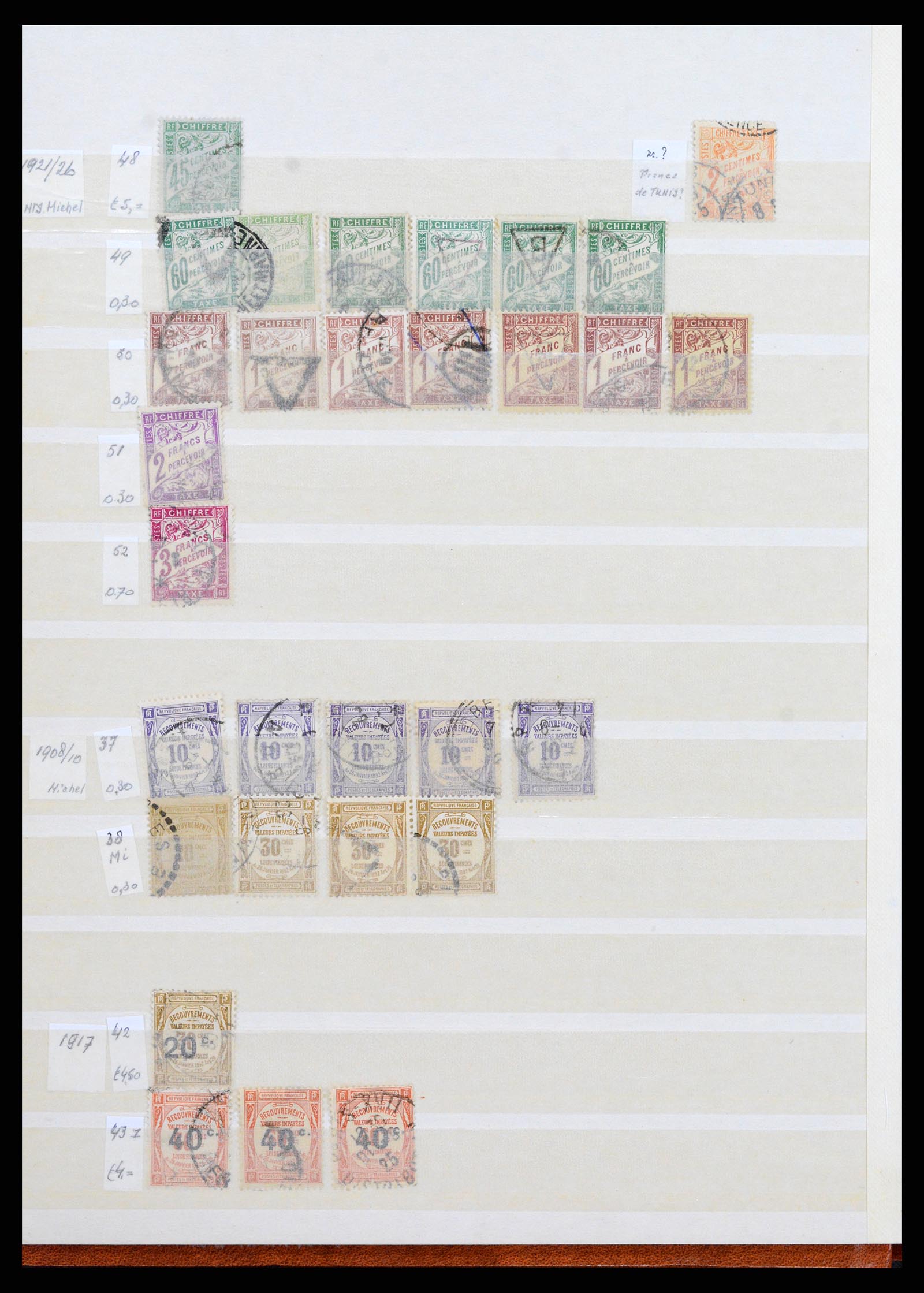 37338 004 - Postzegelverzameling 37338 Frankrijk back of the book 1863-1960.