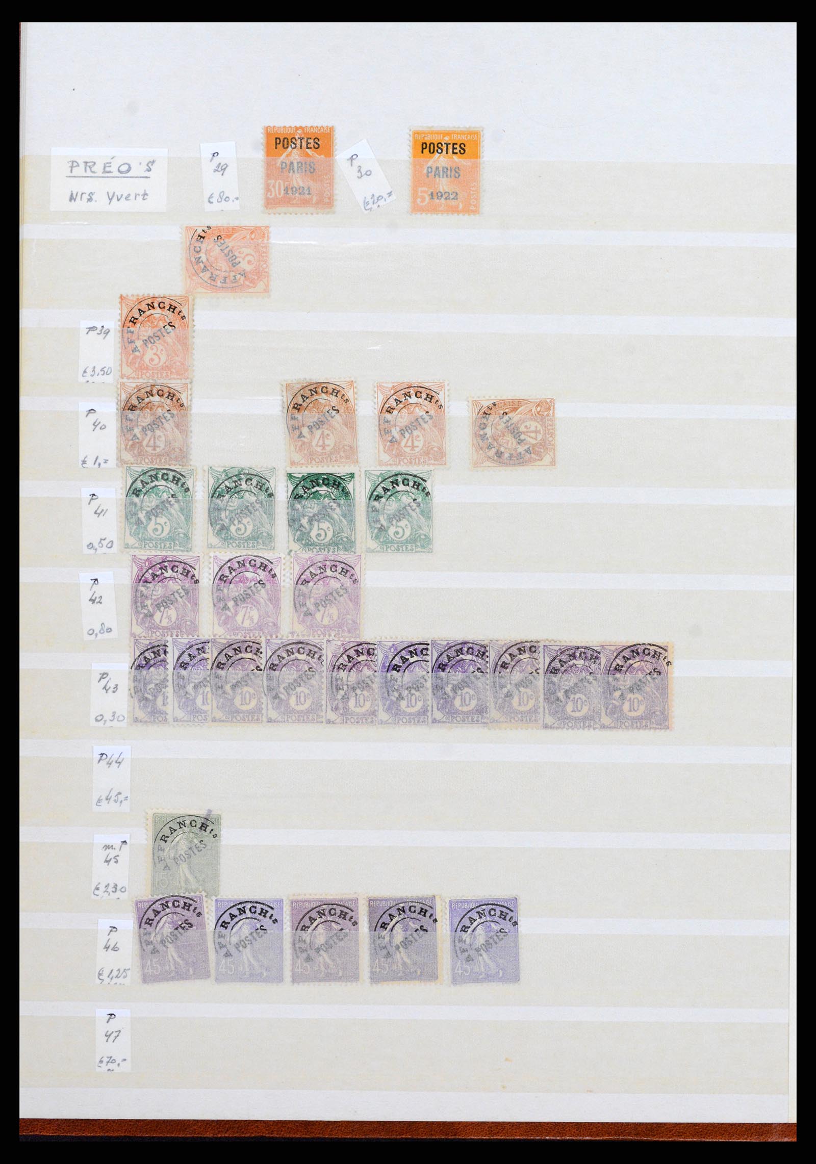 37338 008 - Postzegelverzameling 37338 Frankrijk back of the book 1863-1960.
