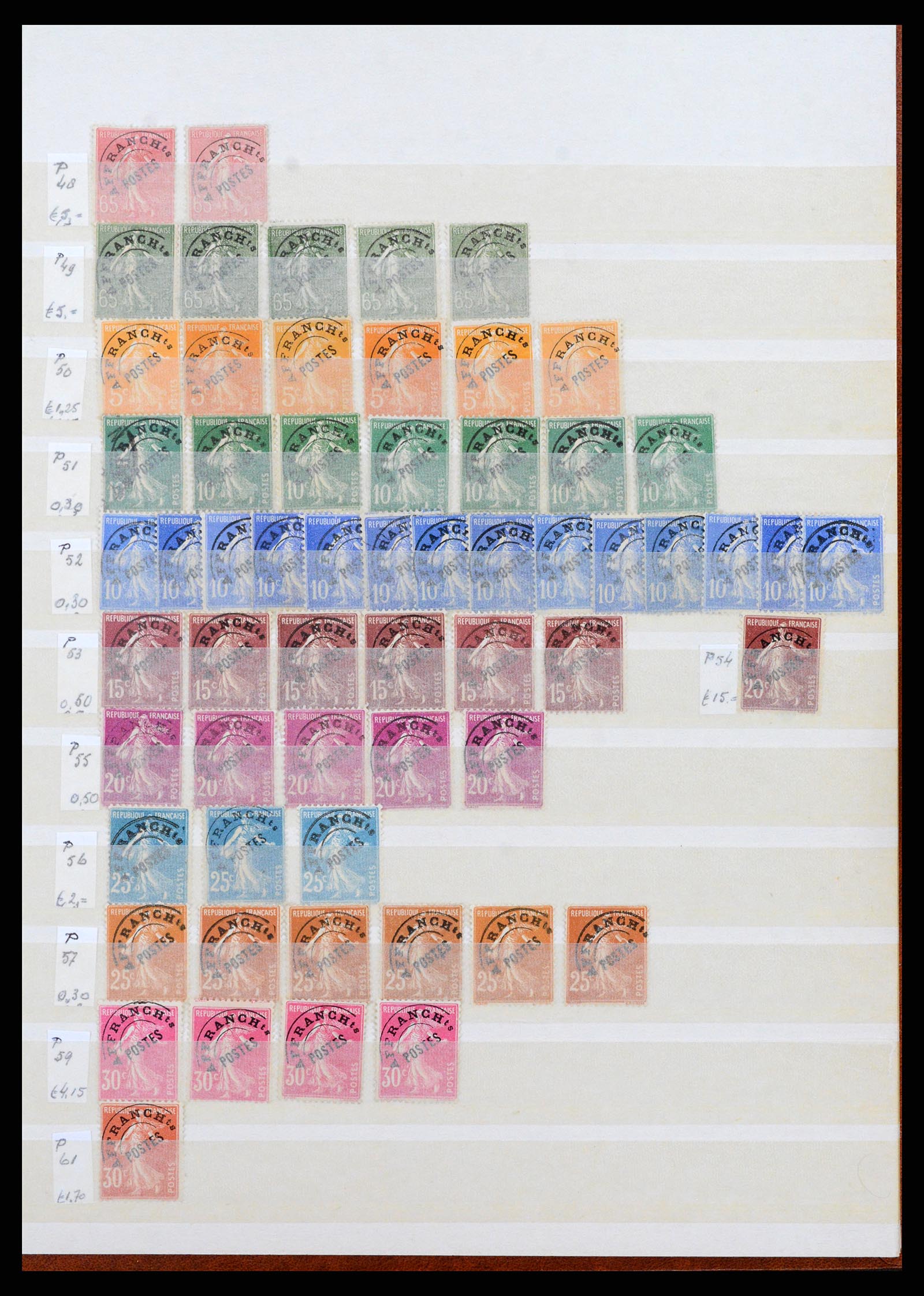 37338 009 - Postzegelverzameling 37338 Frankrijk back of the book 1863-1960.