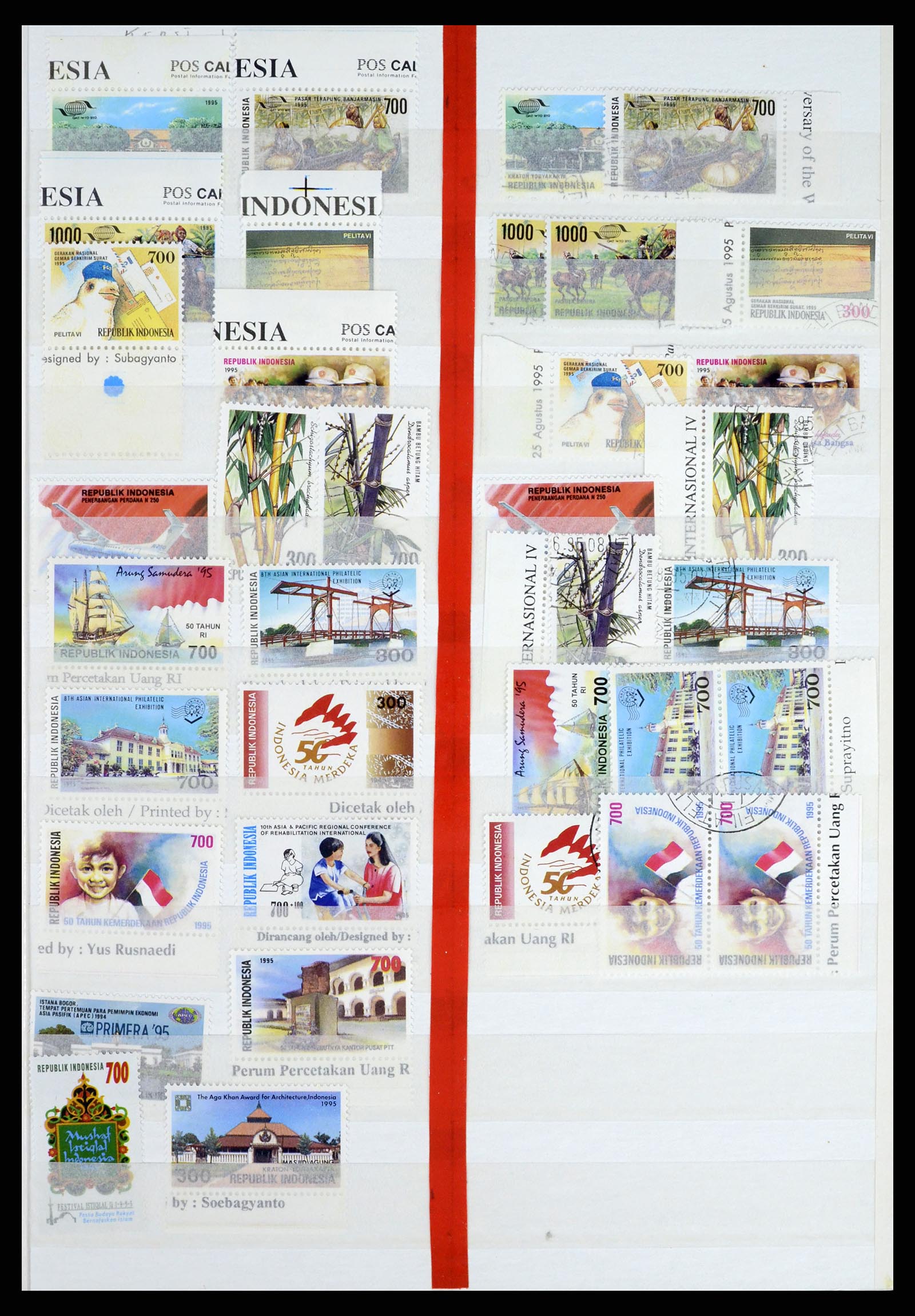 37339 001 - Postzegelverzameling 37339 Indonesië 1995-2008.