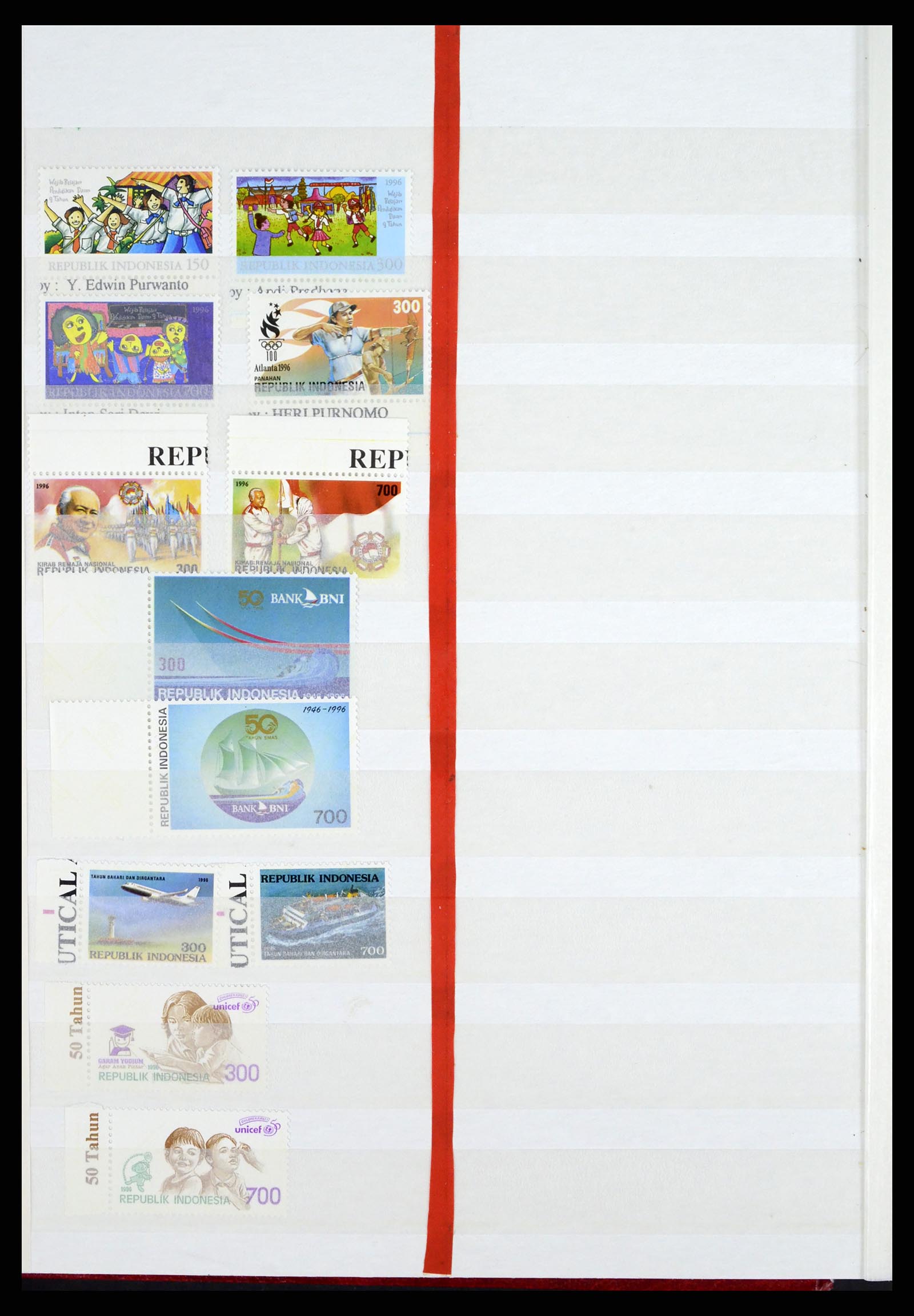 37339 004 - Postzegelverzameling 37339 Indonesië 1995-2008.