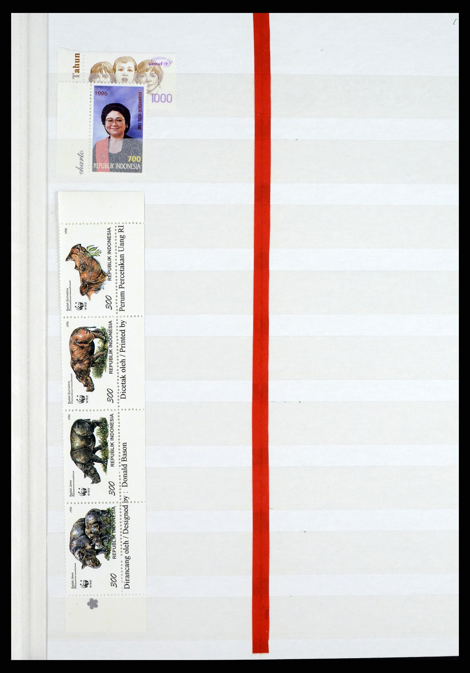 37339 005 - Postzegelverzameling 37339 Indonesië 1995-2008.