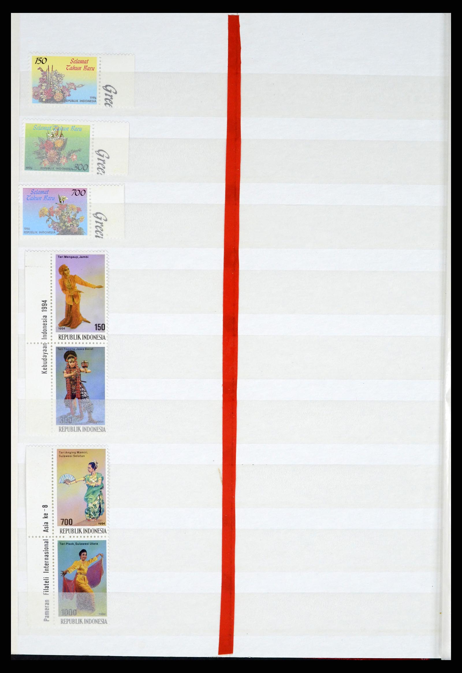37339 006 - Postzegelverzameling 37339 Indonesië 1995-2008.