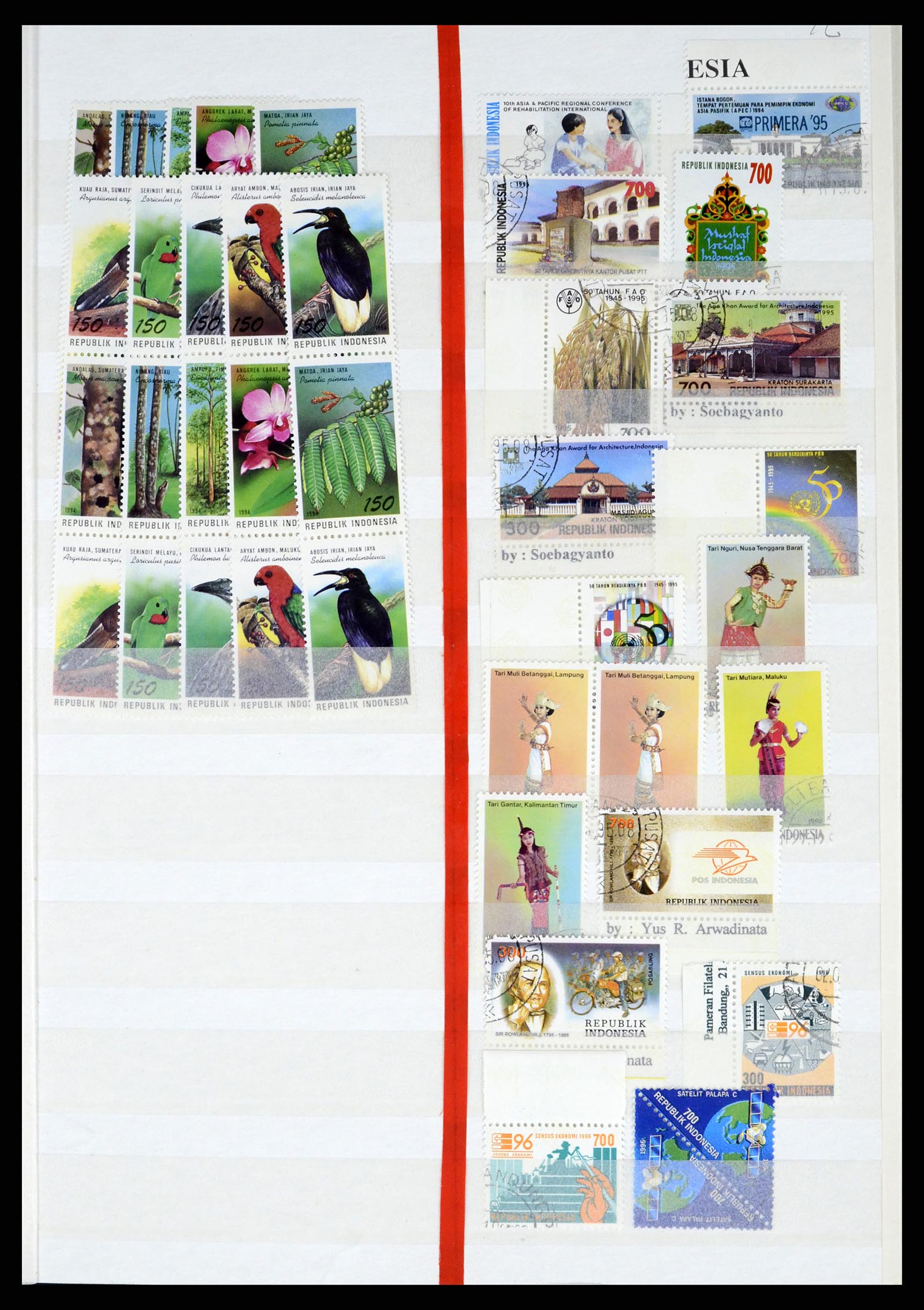 37339 009 - Postzegelverzameling 37339 Indonesië 1995-2008.
