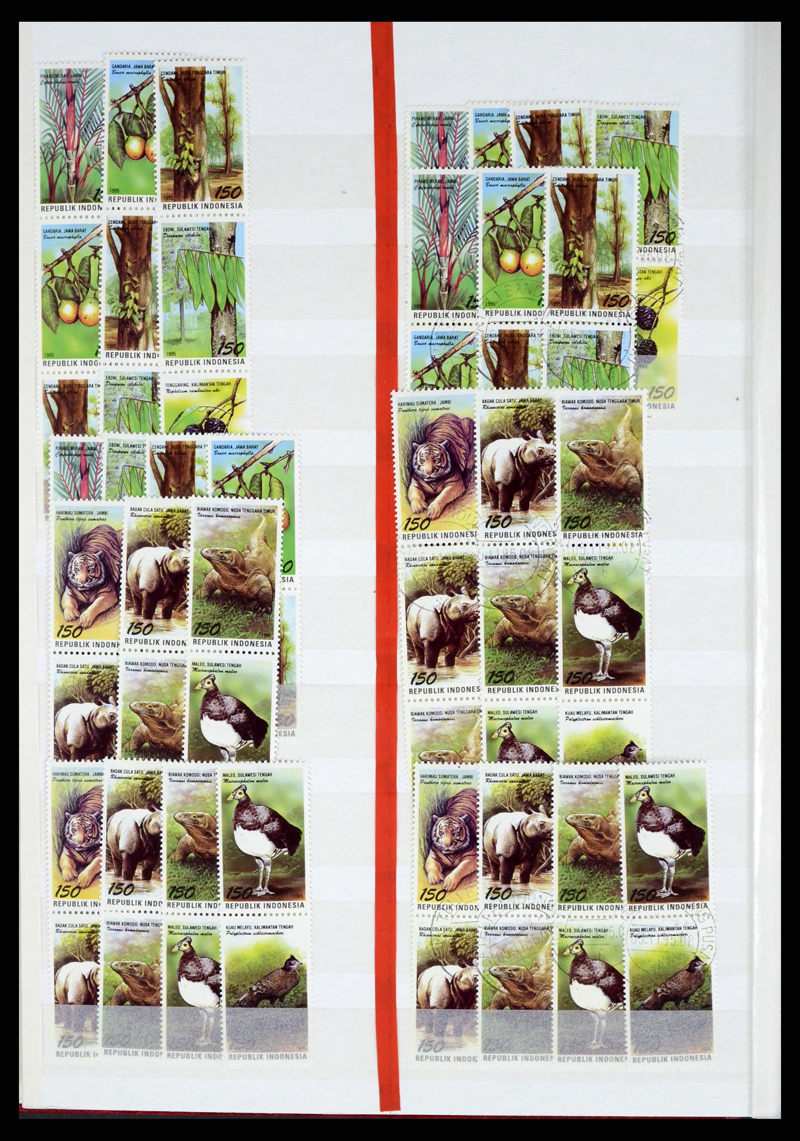 37339 010 - Postzegelverzameling 37339 Indonesië 1995-2008.