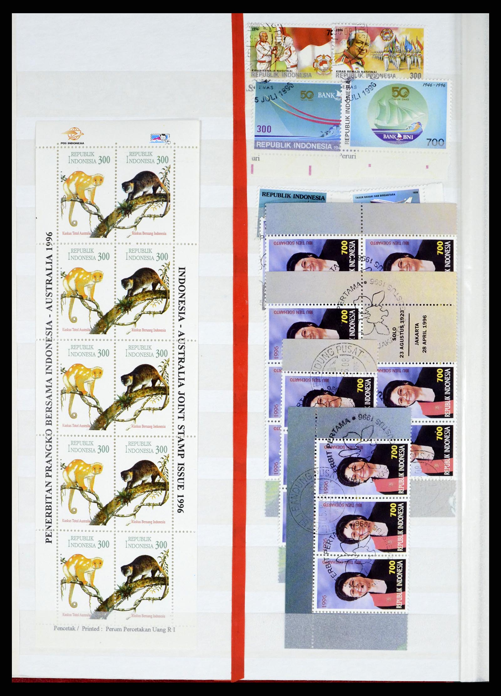 37339 012 - Postzegelverzameling 37339 Indonesië 1995-2008.