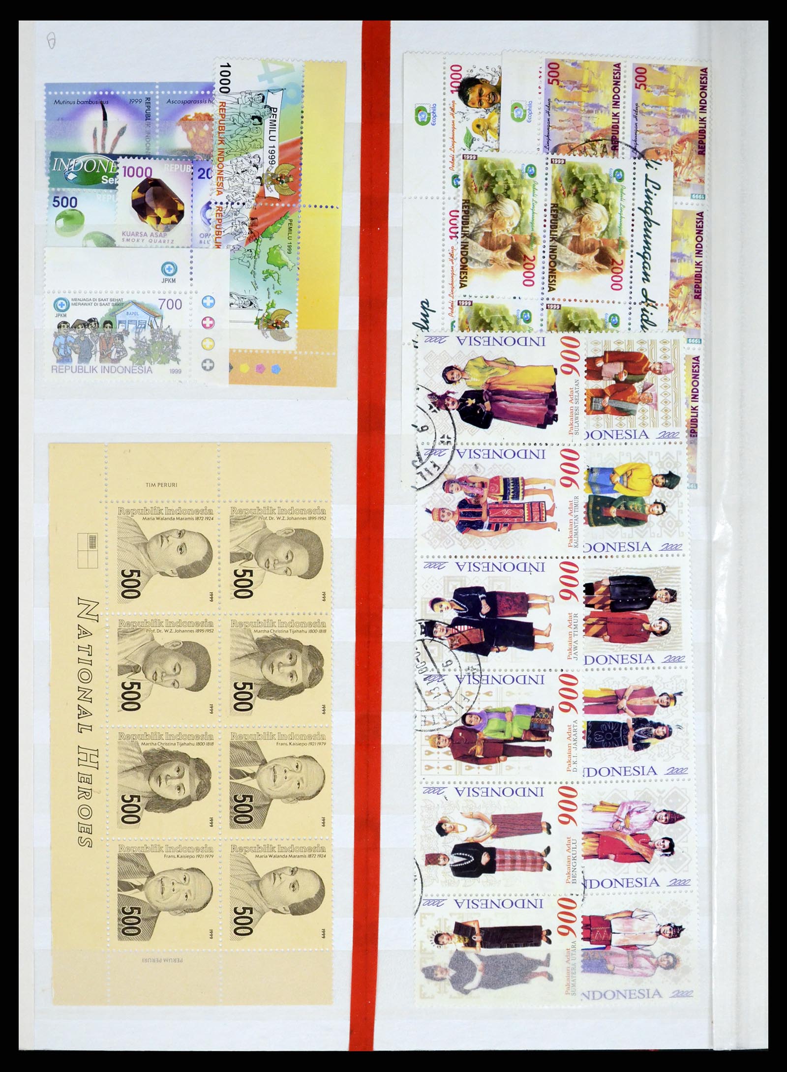 37339 020 - Postzegelverzameling 37339 Indonesië 1995-2008.