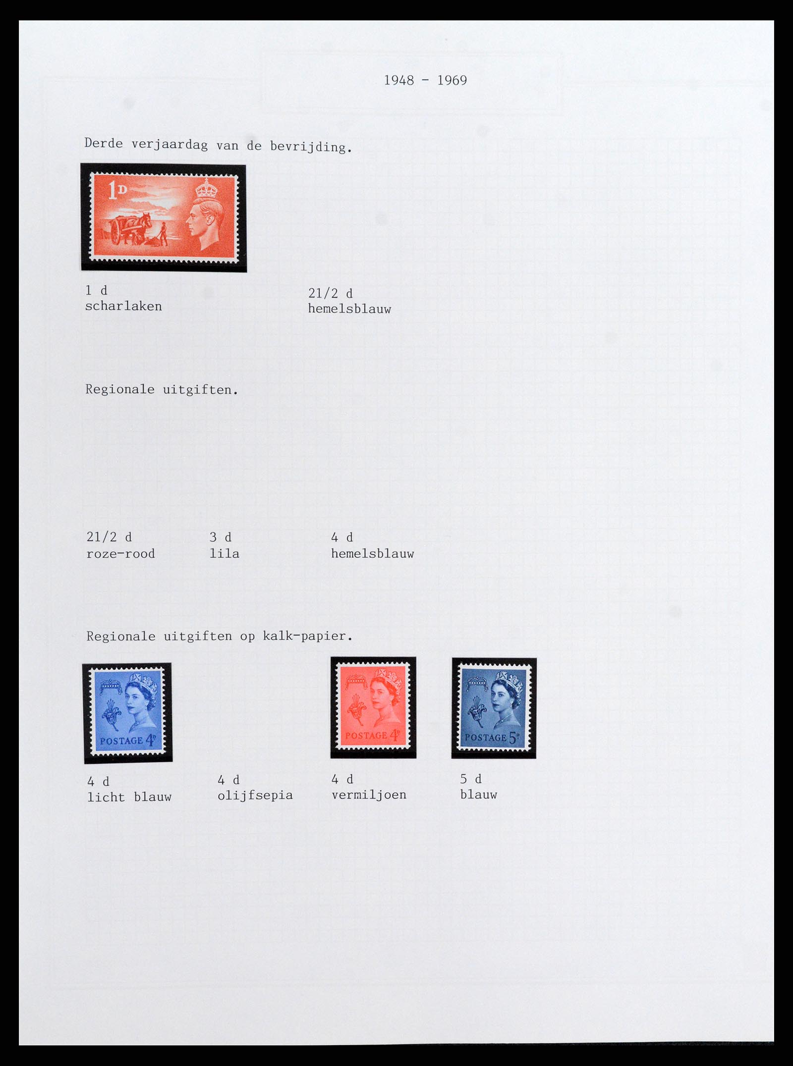 37340 002 - Postzegelverzameling 37340 Kanaaleilanden 1941-2001.
