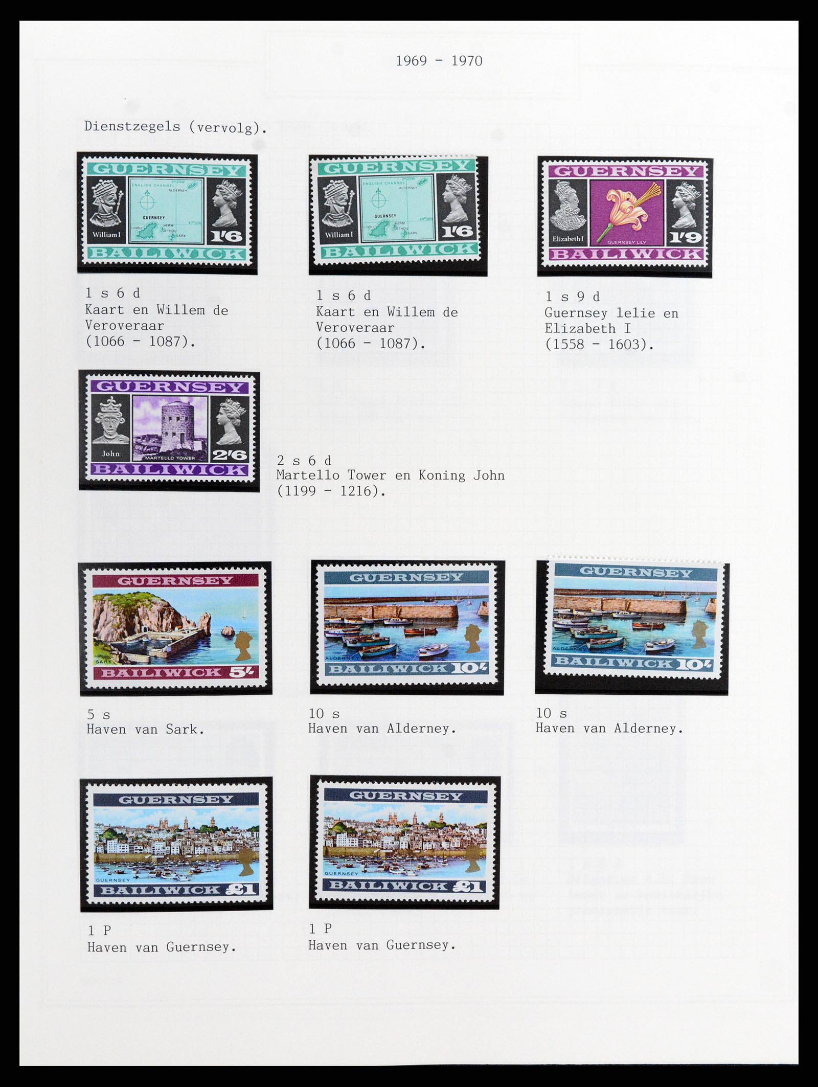 37340 004 - Postzegelverzameling 37340 Kanaaleilanden 1941-2001.