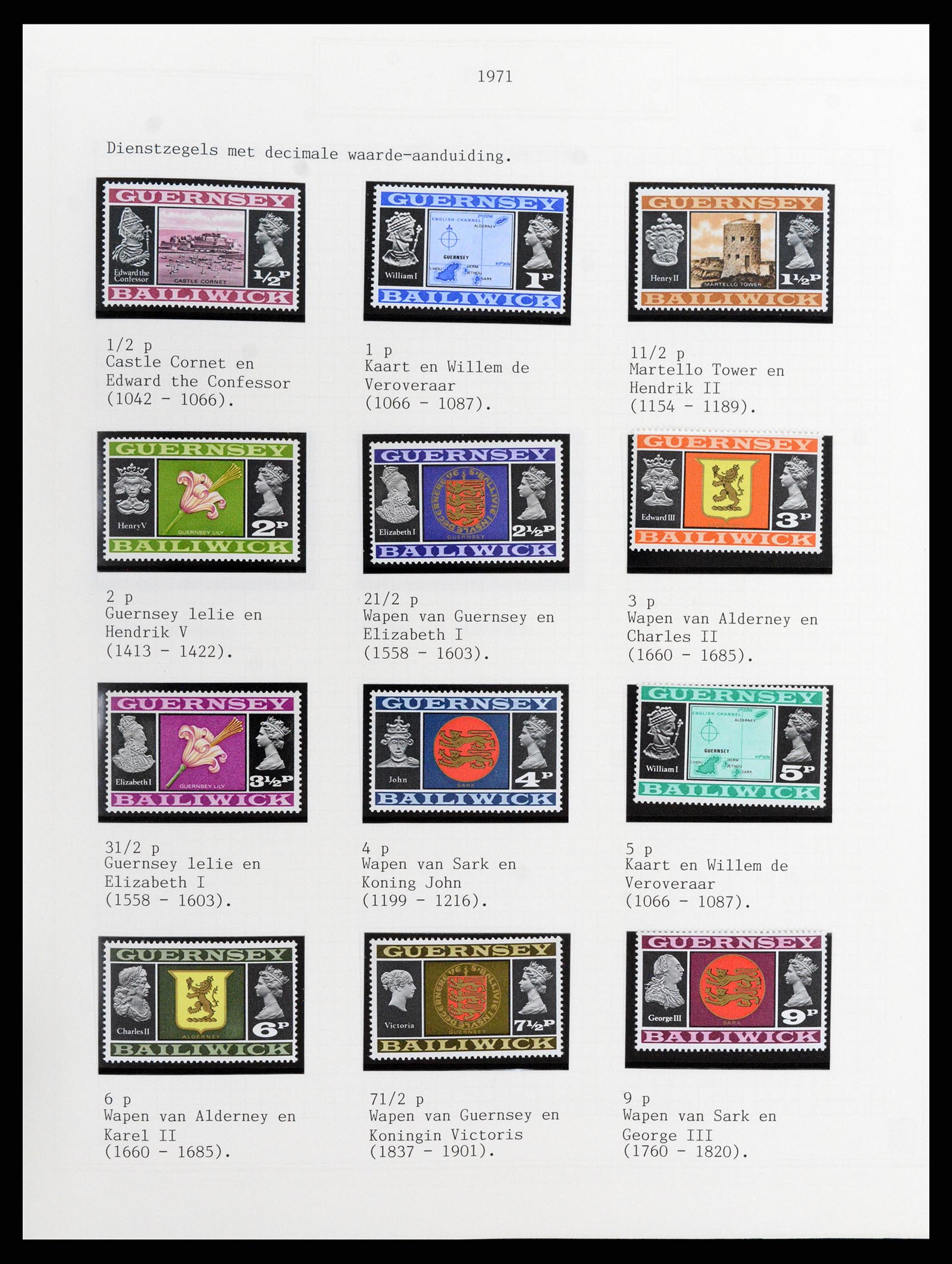 37340 007 - Postzegelverzameling 37340 Kanaaleilanden 1941-2001.