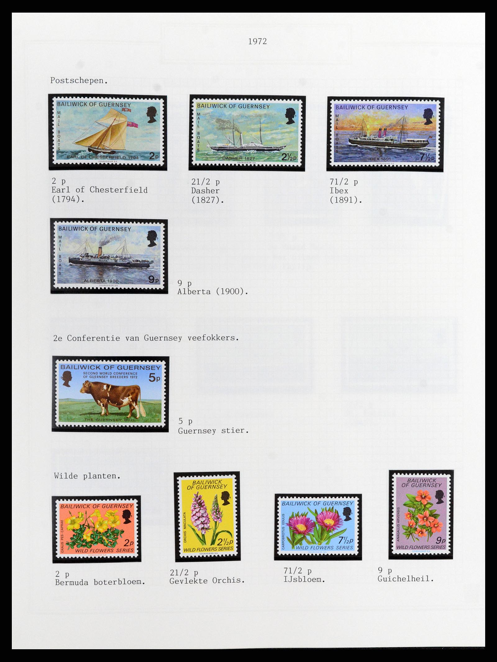 37340 010 - Postzegelverzameling 37340 Kanaaleilanden 1941-2001.