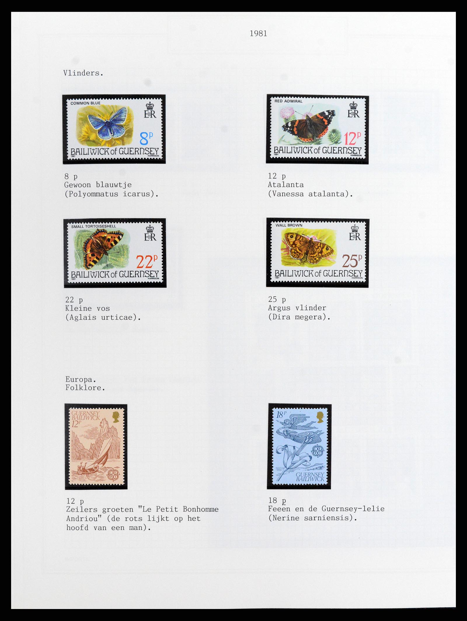 37340 032 - Postzegelverzameling 37340 Kanaaleilanden 1941-2001.