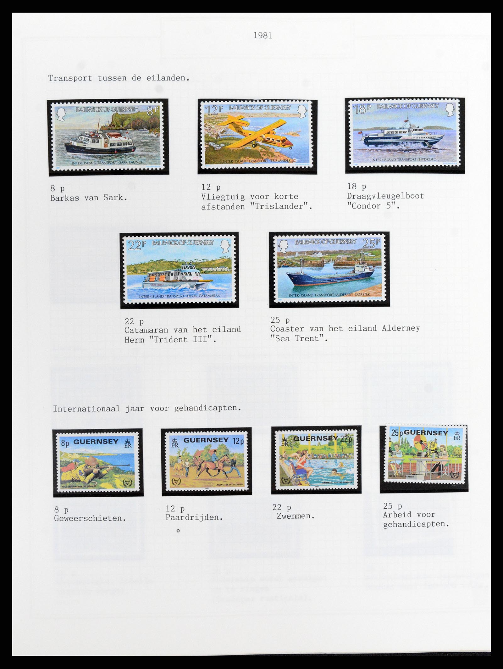 37340 034 - Postzegelverzameling 37340 Kanaaleilanden 1941-2001.