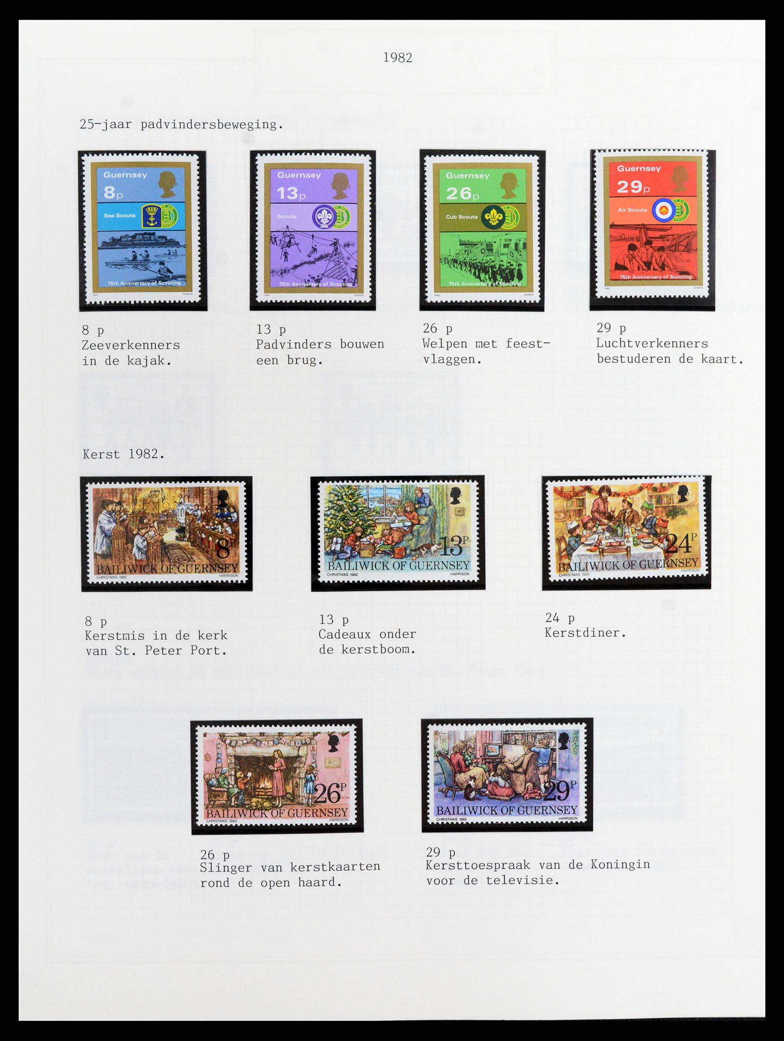 37340 036 - Postzegelverzameling 37340 Kanaaleilanden 1941-2001.
