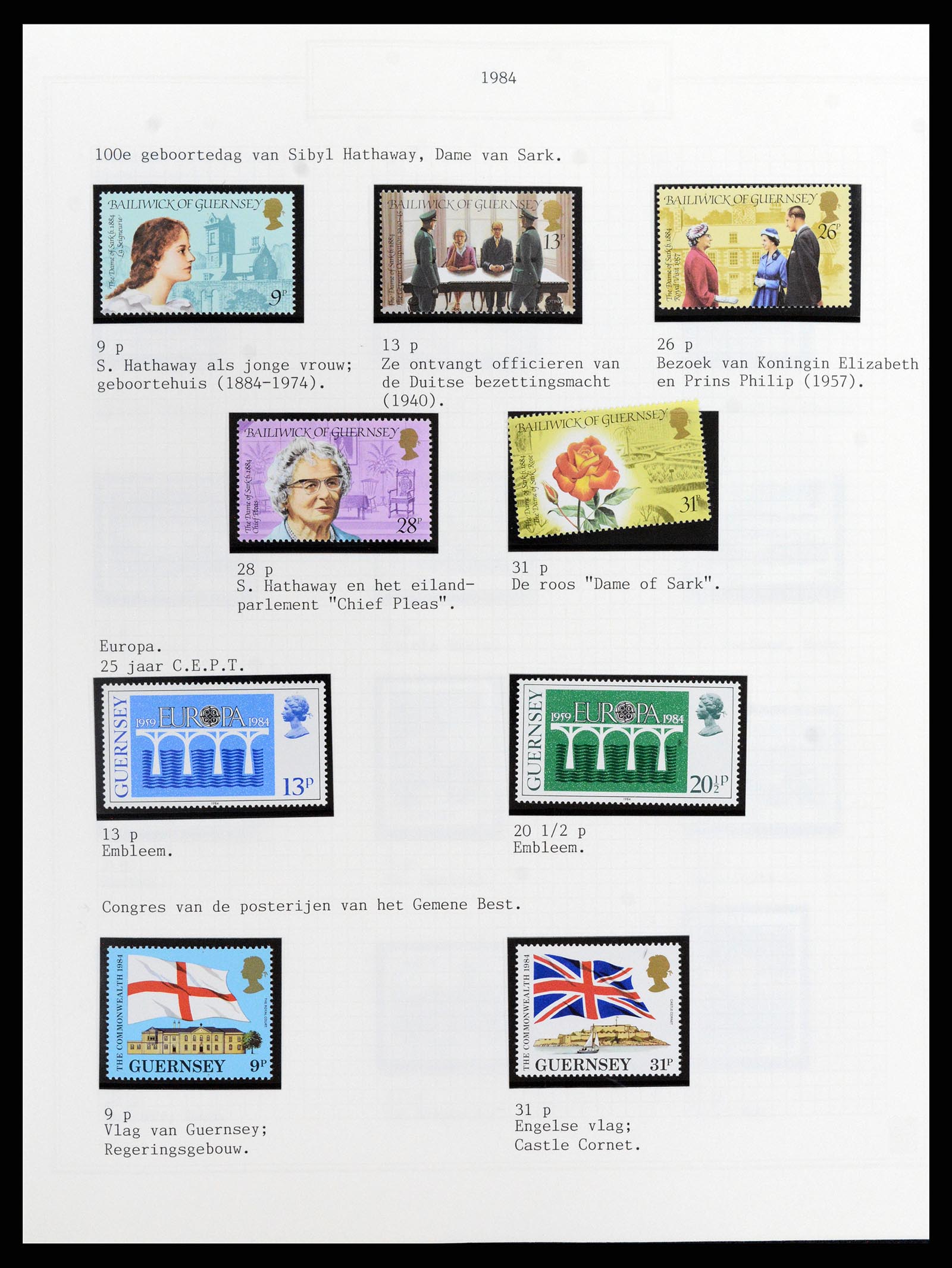 37340 039 - Postzegelverzameling 37340 Kanaaleilanden 1941-2001.