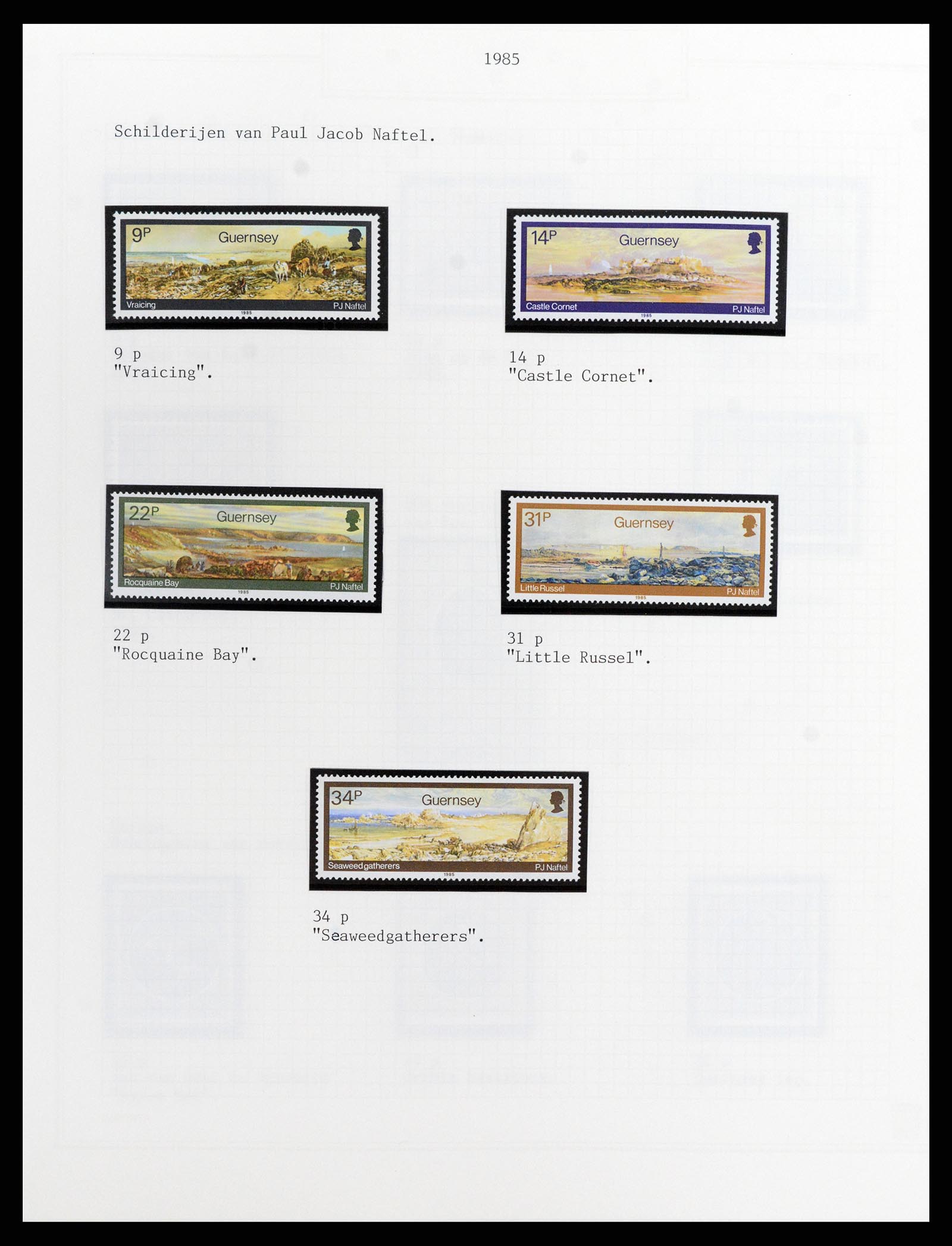 37340 047 - Postzegelverzameling 37340 Kanaaleilanden 1941-2001.