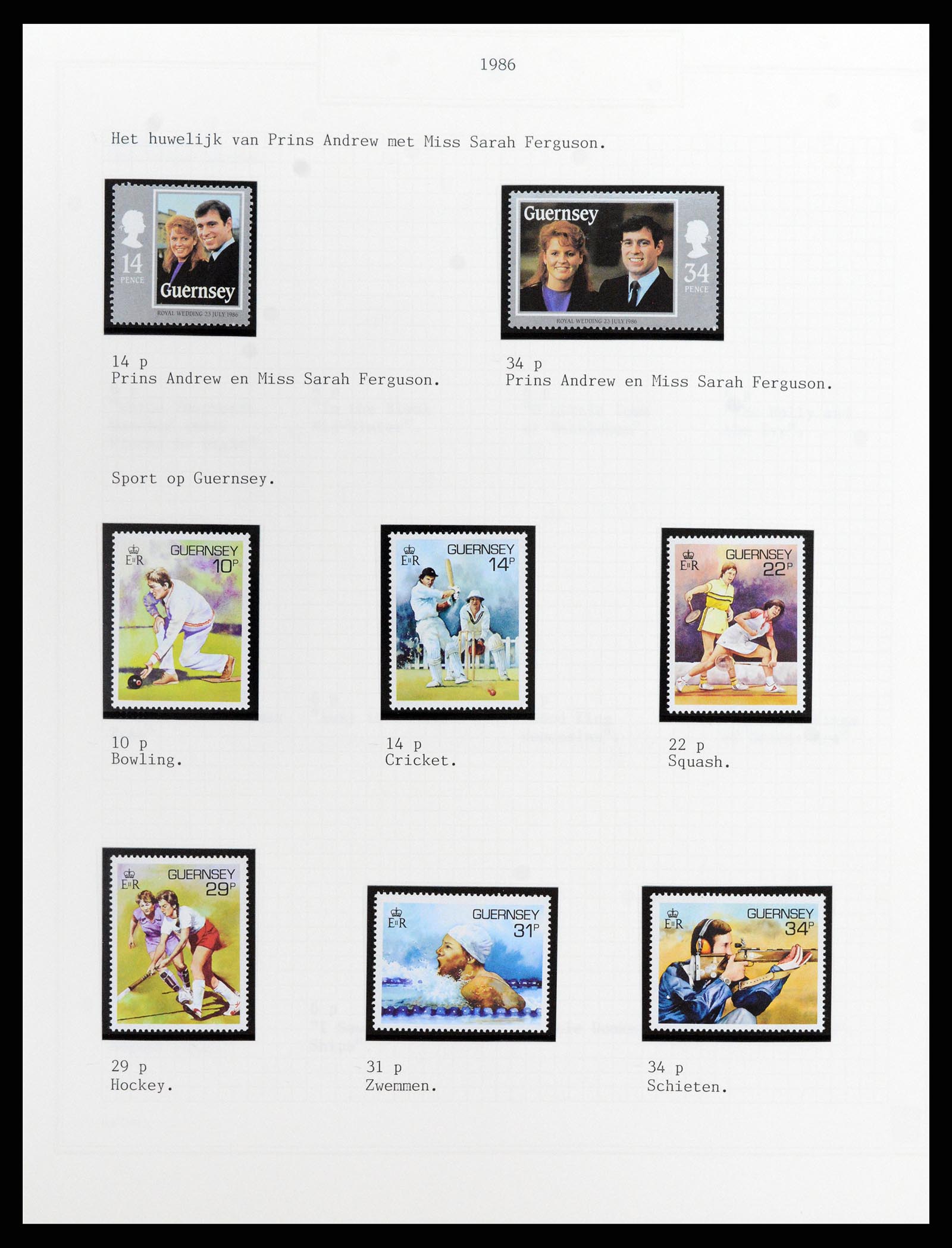 37340 049 - Postzegelverzameling 37340 Kanaaleilanden 1941-2001.