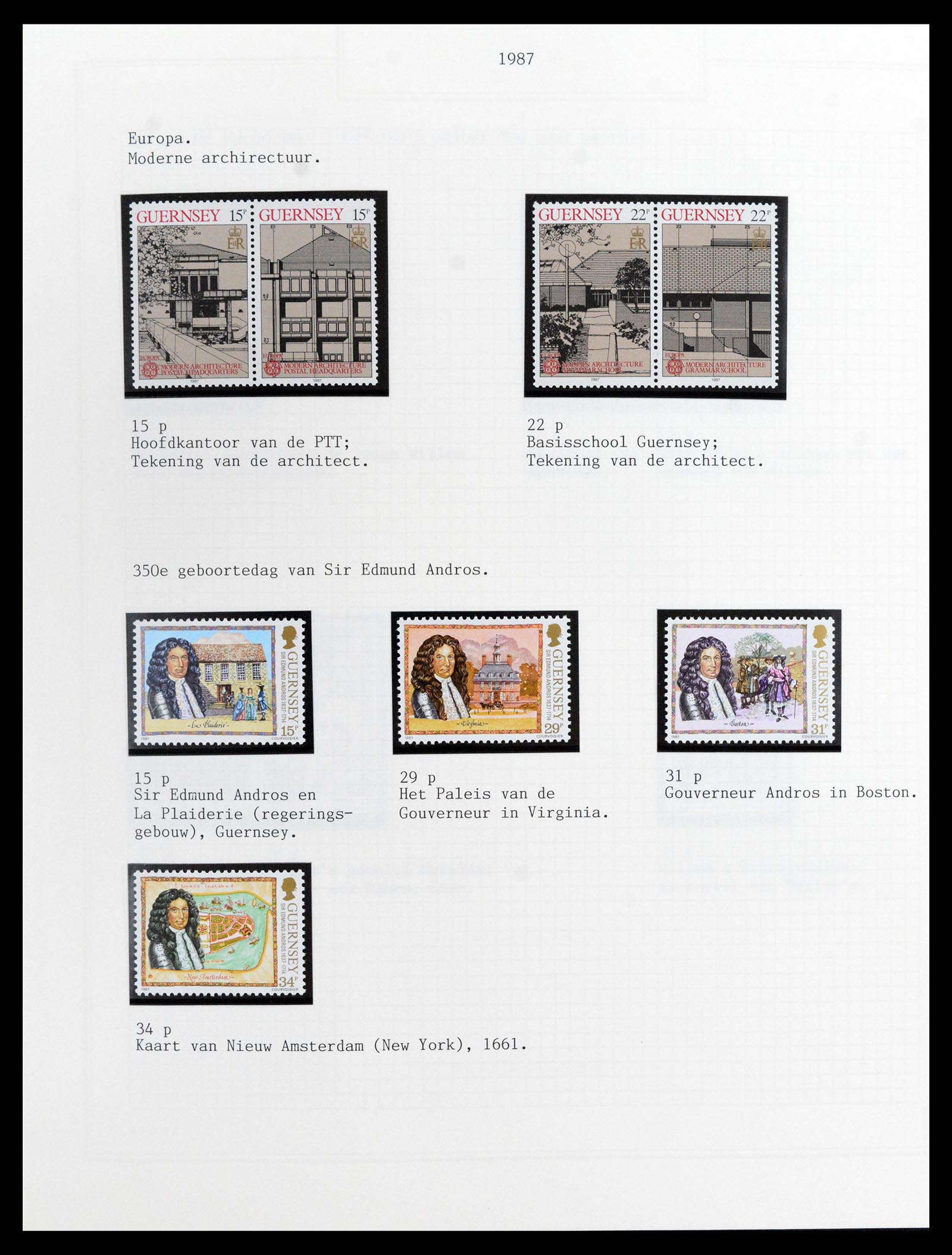 37340 053 - Postzegelverzameling 37340 Kanaaleilanden 1941-2001.