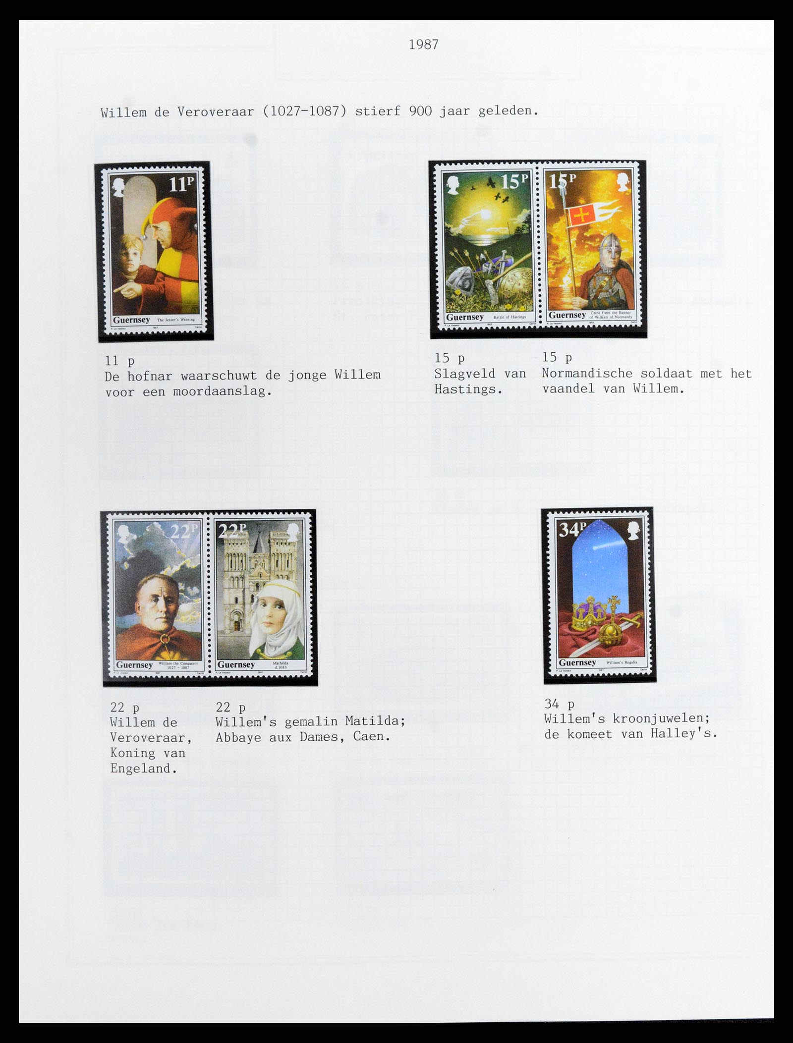 37340 054 - Postzegelverzameling 37340 Kanaaleilanden 1941-2001.