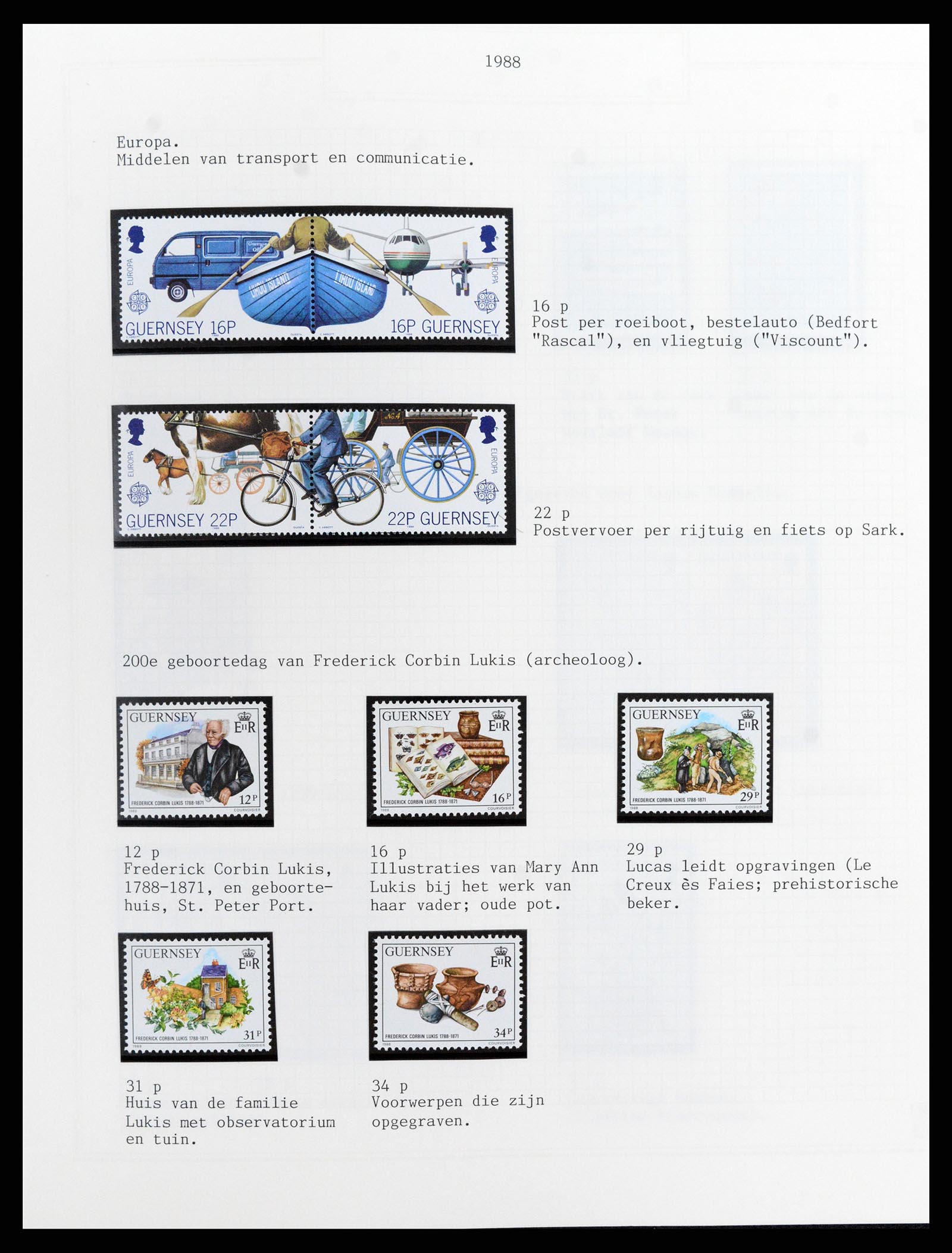 37340 056 - Postzegelverzameling 37340 Kanaaleilanden 1941-2001.