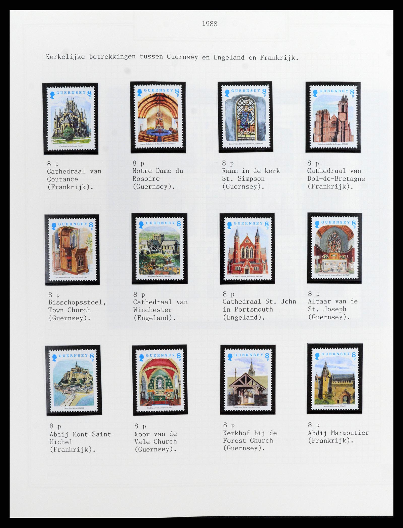 37340 058 - Postzegelverzameling 37340 Kanaaleilanden 1941-2001.