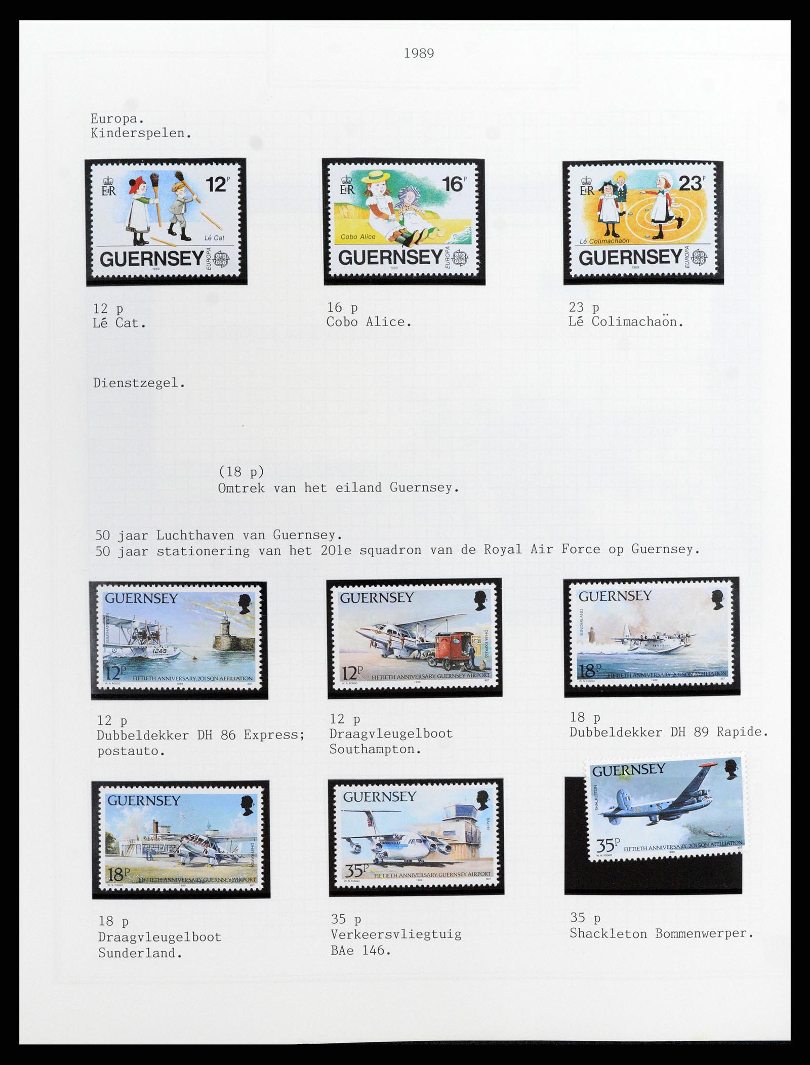 37340 060 - Postzegelverzameling 37340 Kanaaleilanden 1941-2001.