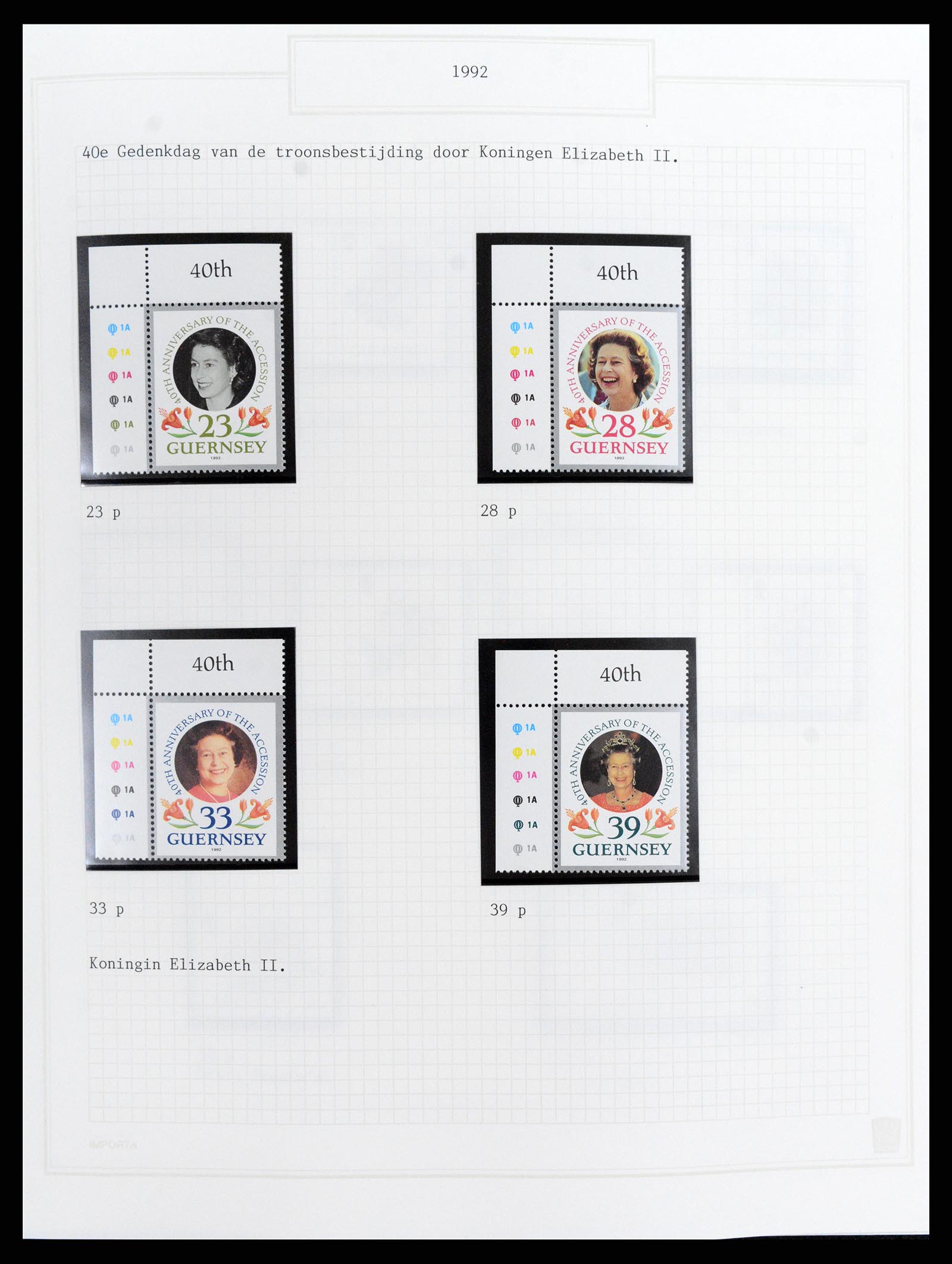 37340 078 - Postzegelverzameling 37340 Kanaaleilanden 1941-2001.