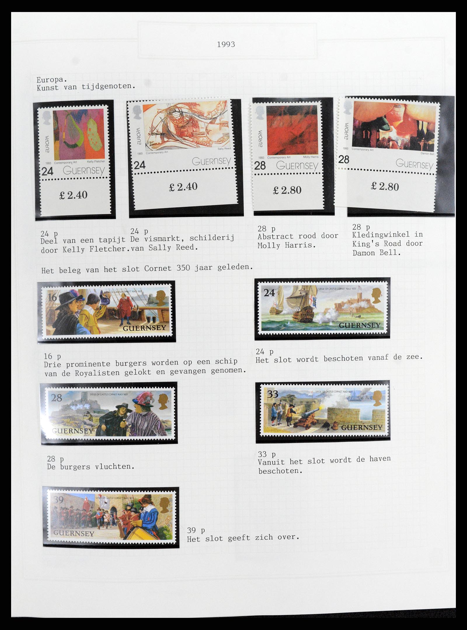37340 088 - Postzegelverzameling 37340 Kanaaleilanden 1941-2001.