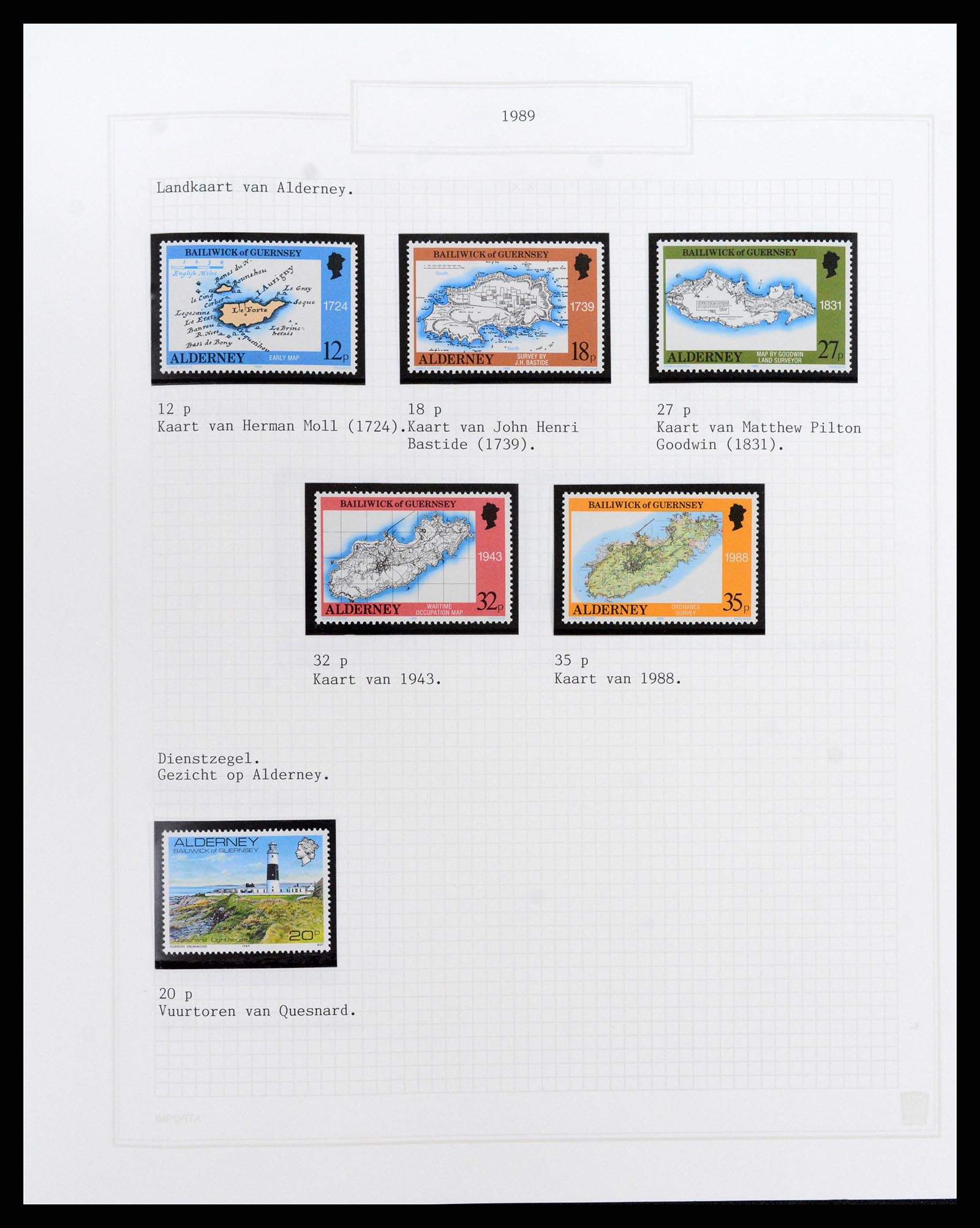 37340 290 - Postzegelverzameling 37340 Kanaaleilanden 1941-2001.