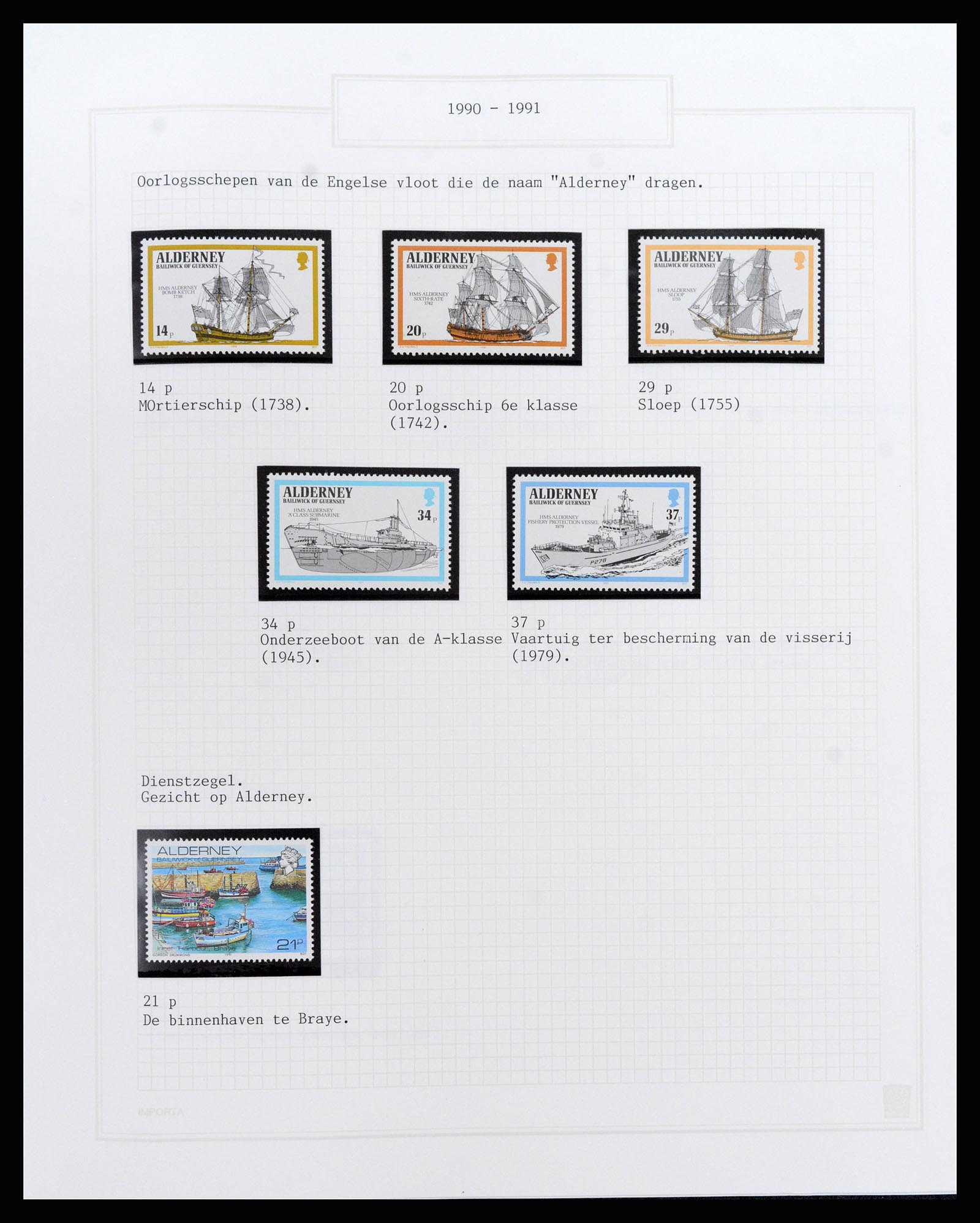 37340 291 - Postzegelverzameling 37340 Kanaaleilanden 1941-2001.