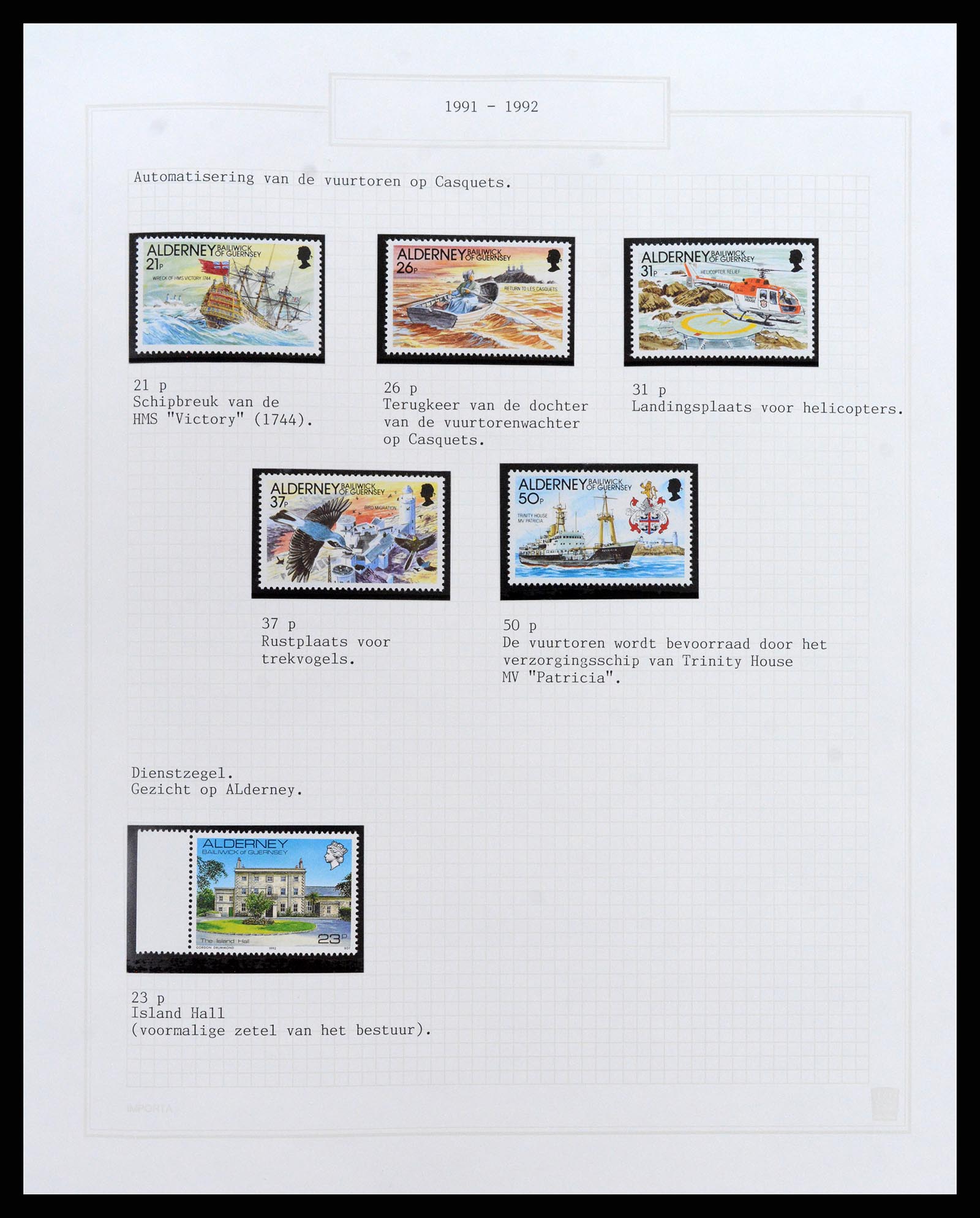 37340 292 - Postzegelverzameling 37340 Kanaaleilanden 1941-2001.