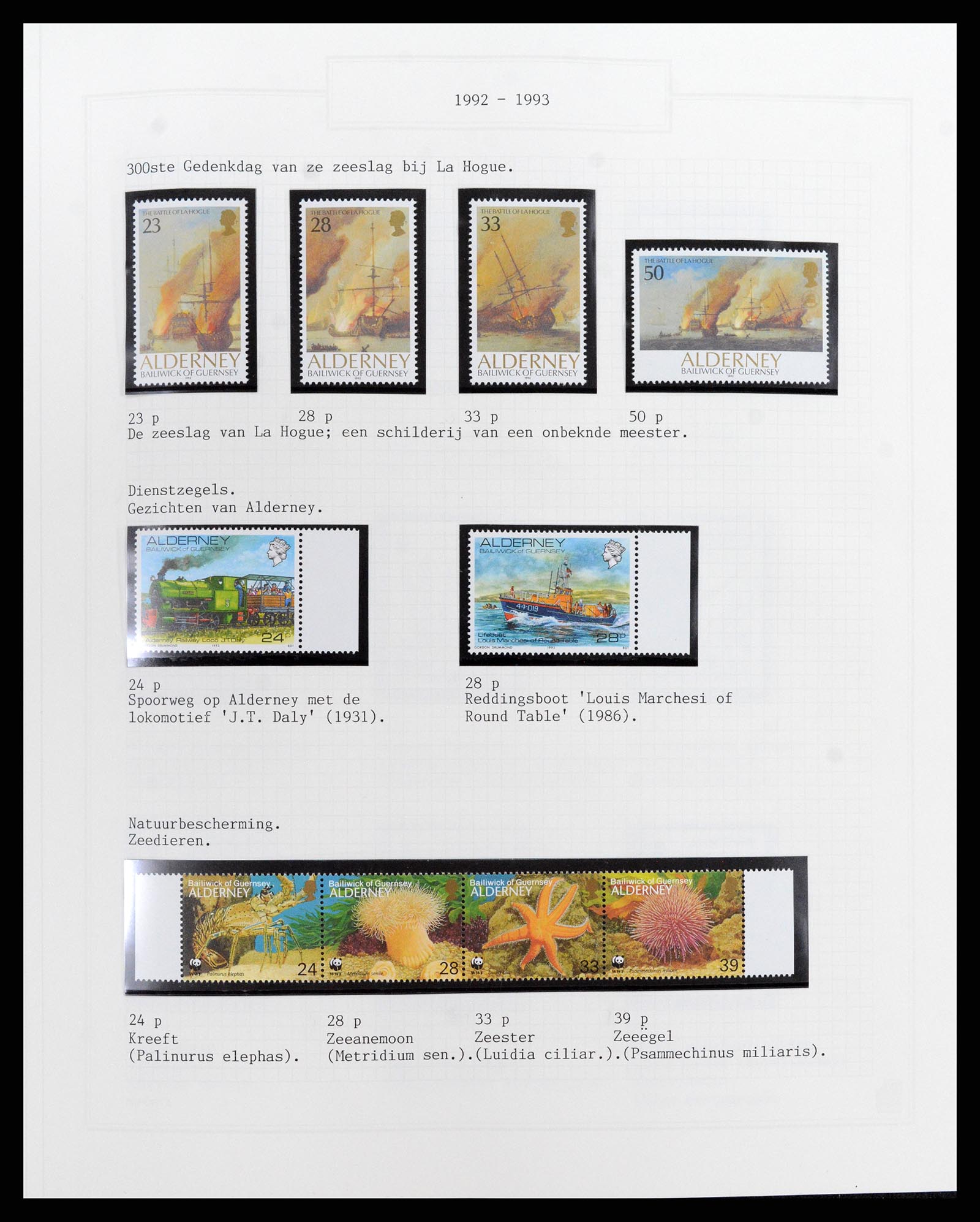 37340 293 - Postzegelverzameling 37340 Kanaaleilanden 1941-2001.