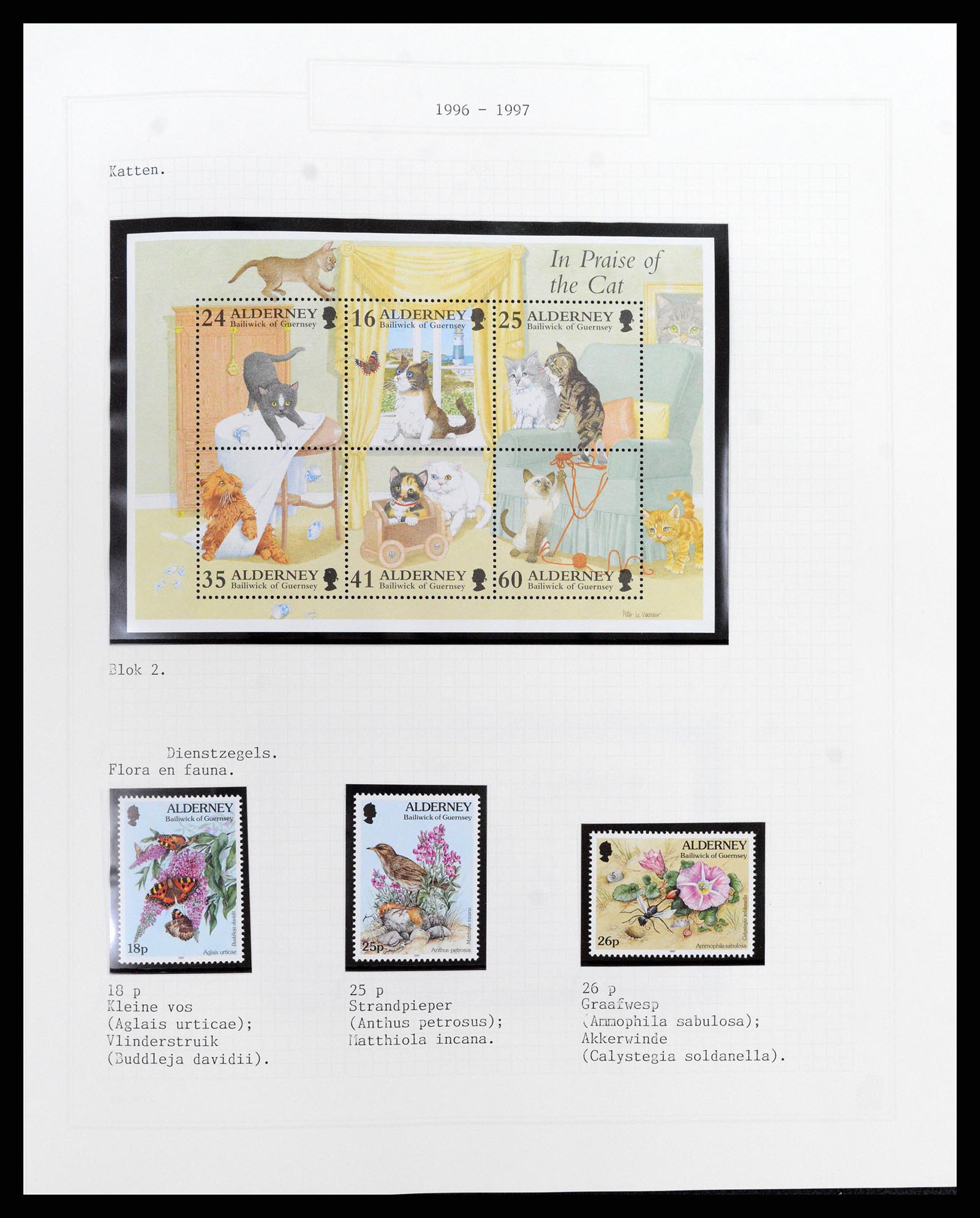 37340 300 - Postzegelverzameling 37340 Kanaaleilanden 1941-2001.