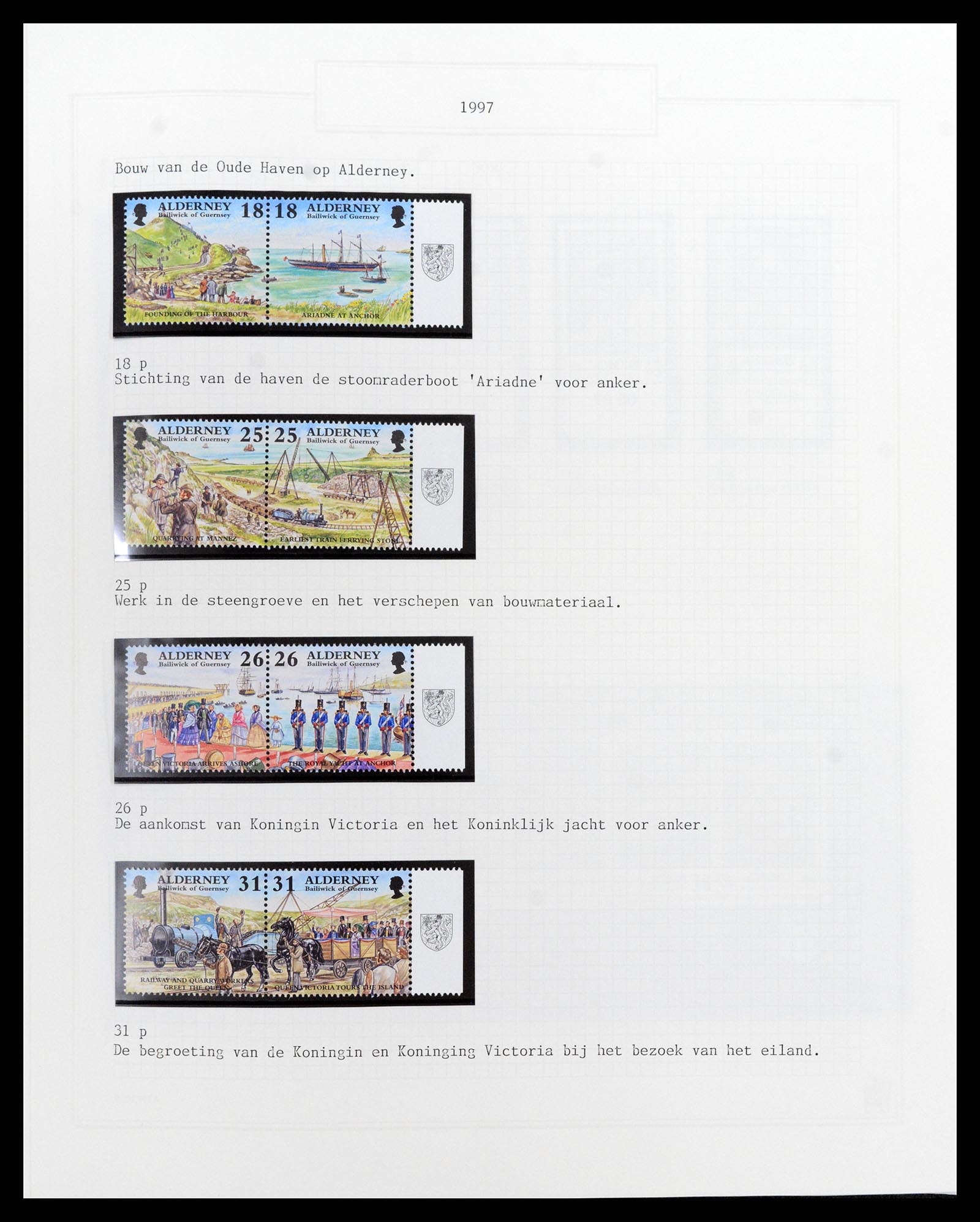 37340 305 - Postzegelverzameling 37340 Kanaaleilanden 1941-2001.