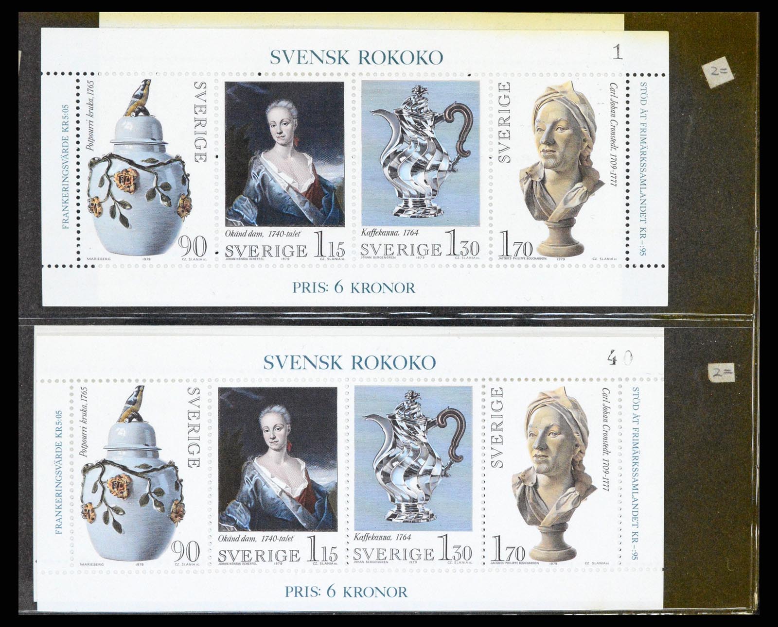 37341 001 - Stamp collection 37341 Sweden stamp booklets.