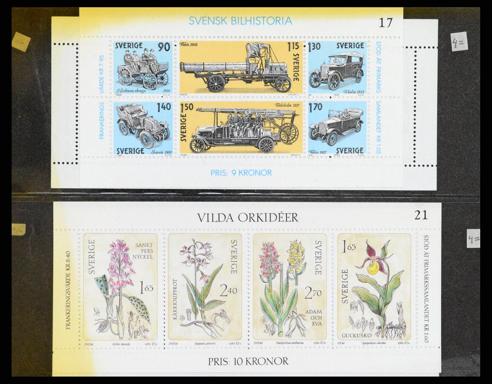 37341 002 - Stamp collection 37341 Sweden stamp booklets.