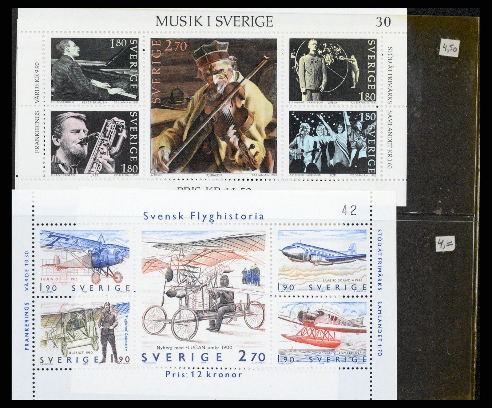 37341 003 - Stamp collection 37341 Sweden stamp booklets.
