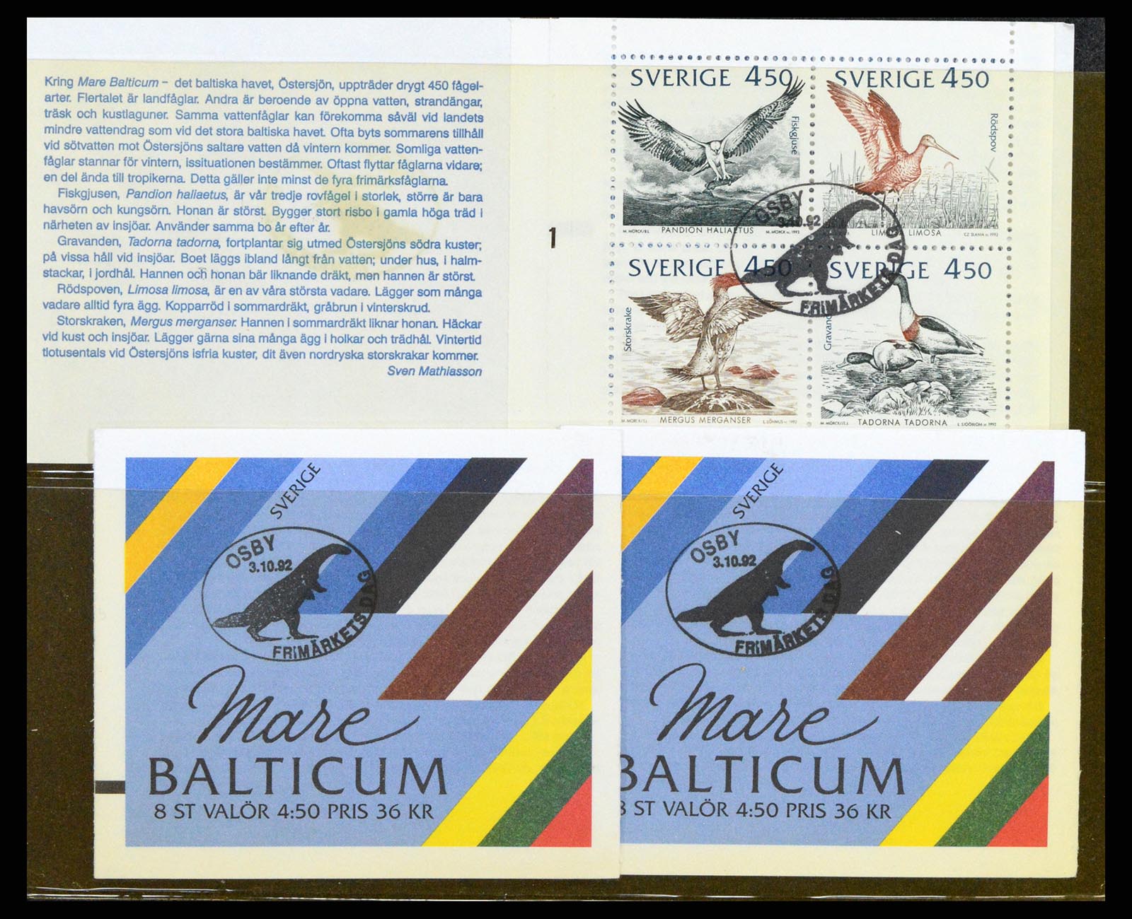37341 007 - Stamp collection 37341 Sweden stamp booklets.