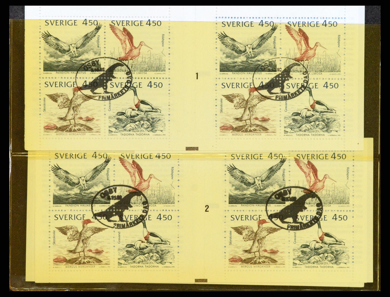 37341 010 - Stamp collection 37341 Sweden stamp booklets.